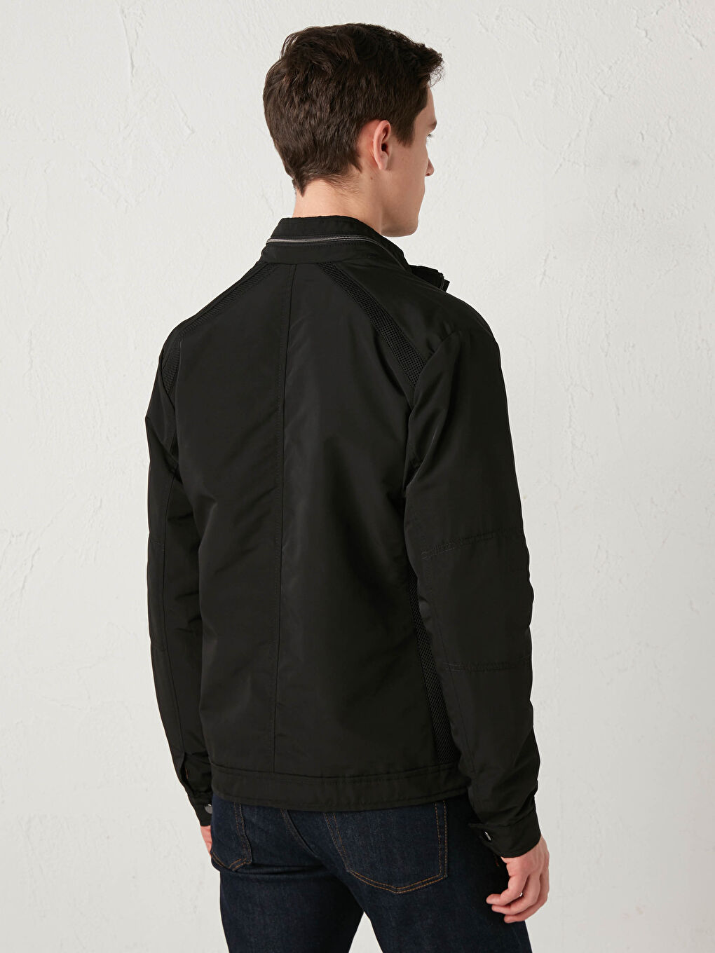 Slim Fit Slim Men Biker Coat-3