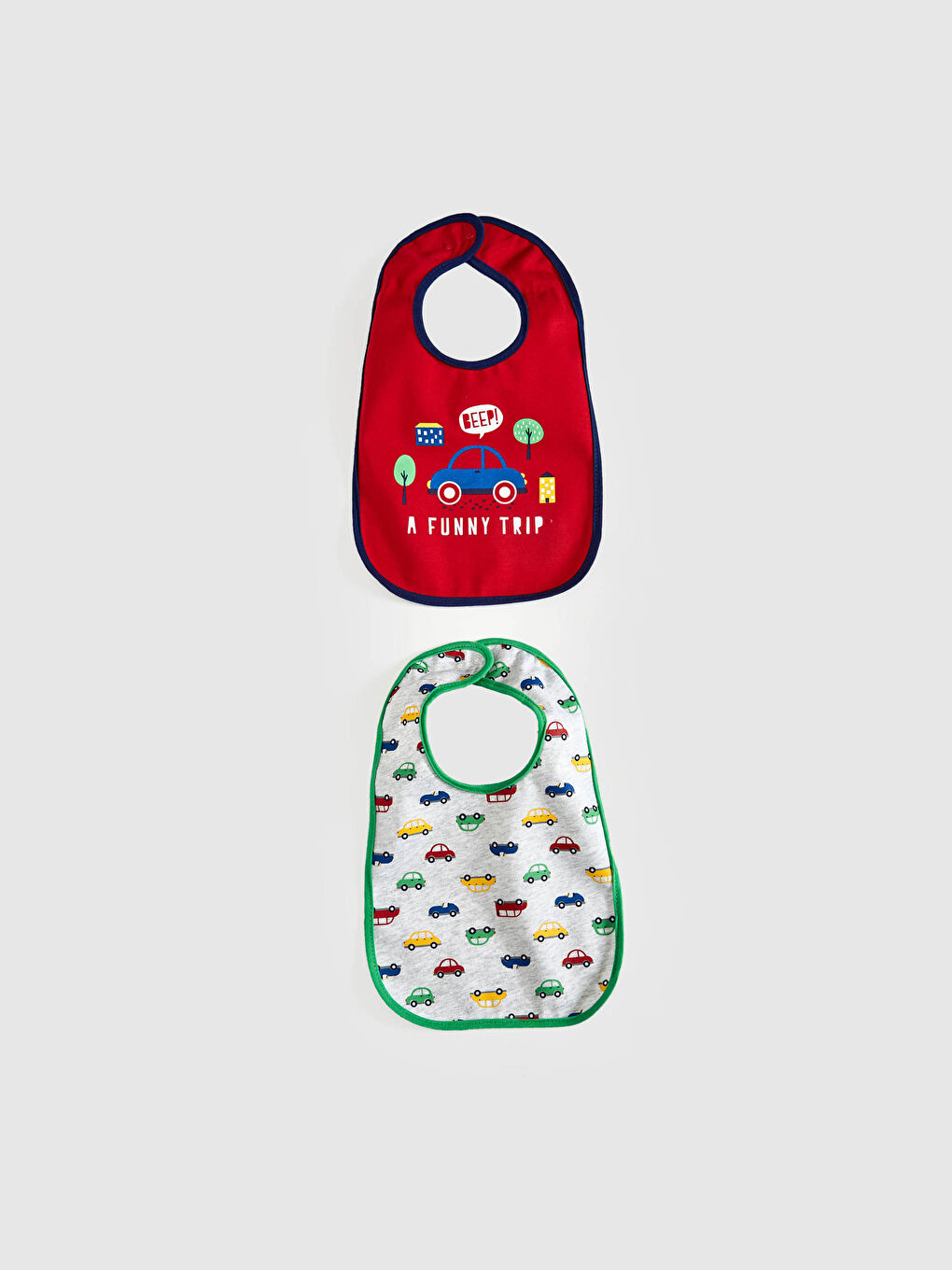 Lot de 2 Bavoirs Imprimés pour Bébé Garçon