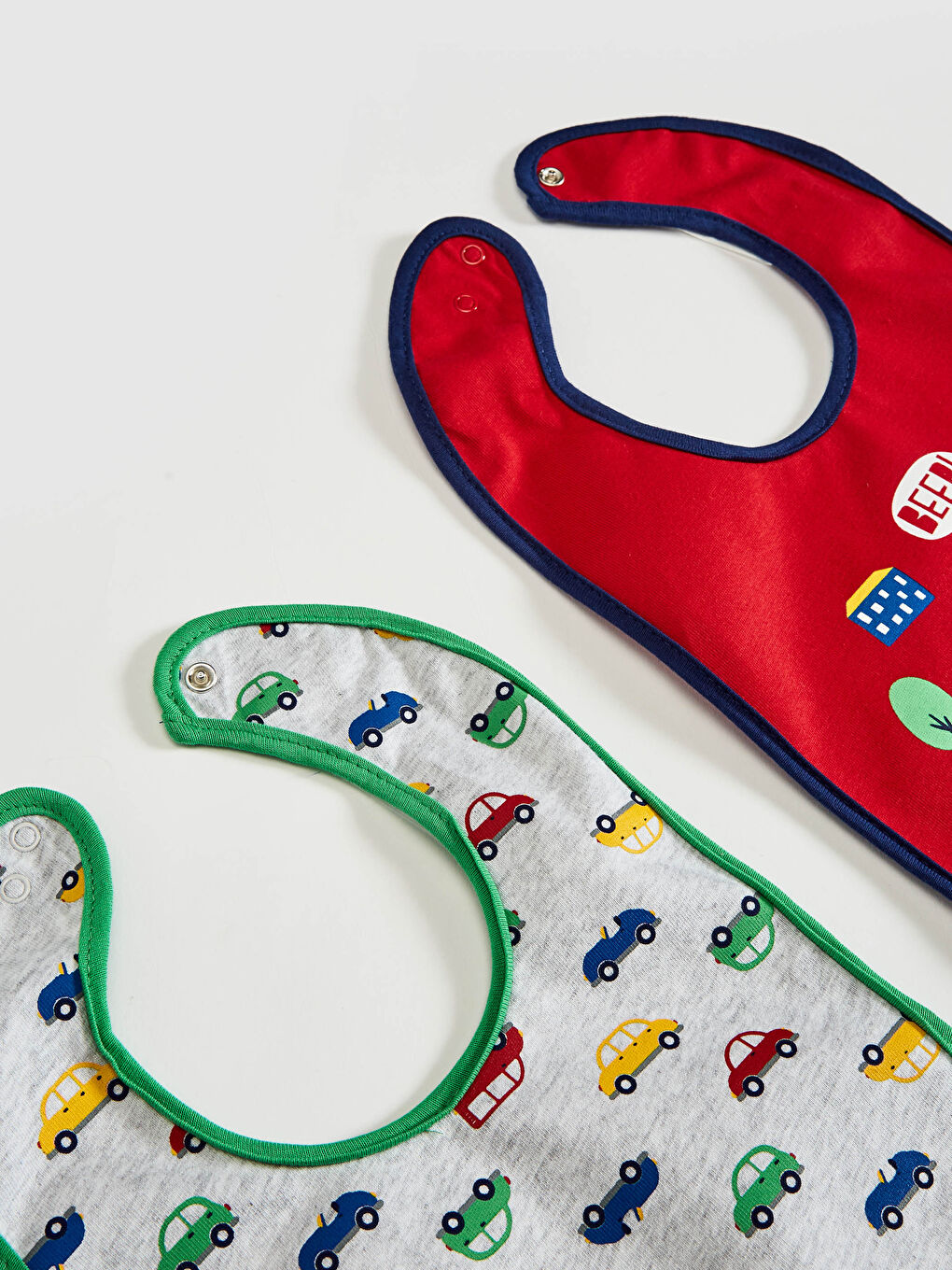 Lot de 2 Bavoirs Imprimés pour Bébé Garçon-1