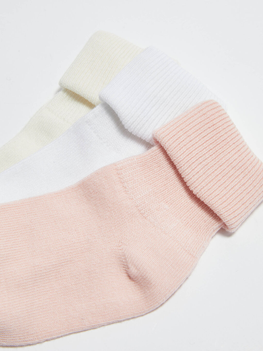 Базовые носки до щиколотки для малышек девочек, комплект из 3-х штук-2
