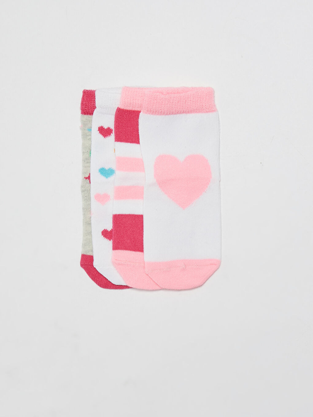 جوارب بنات رضع مطبوع ٤ قطع