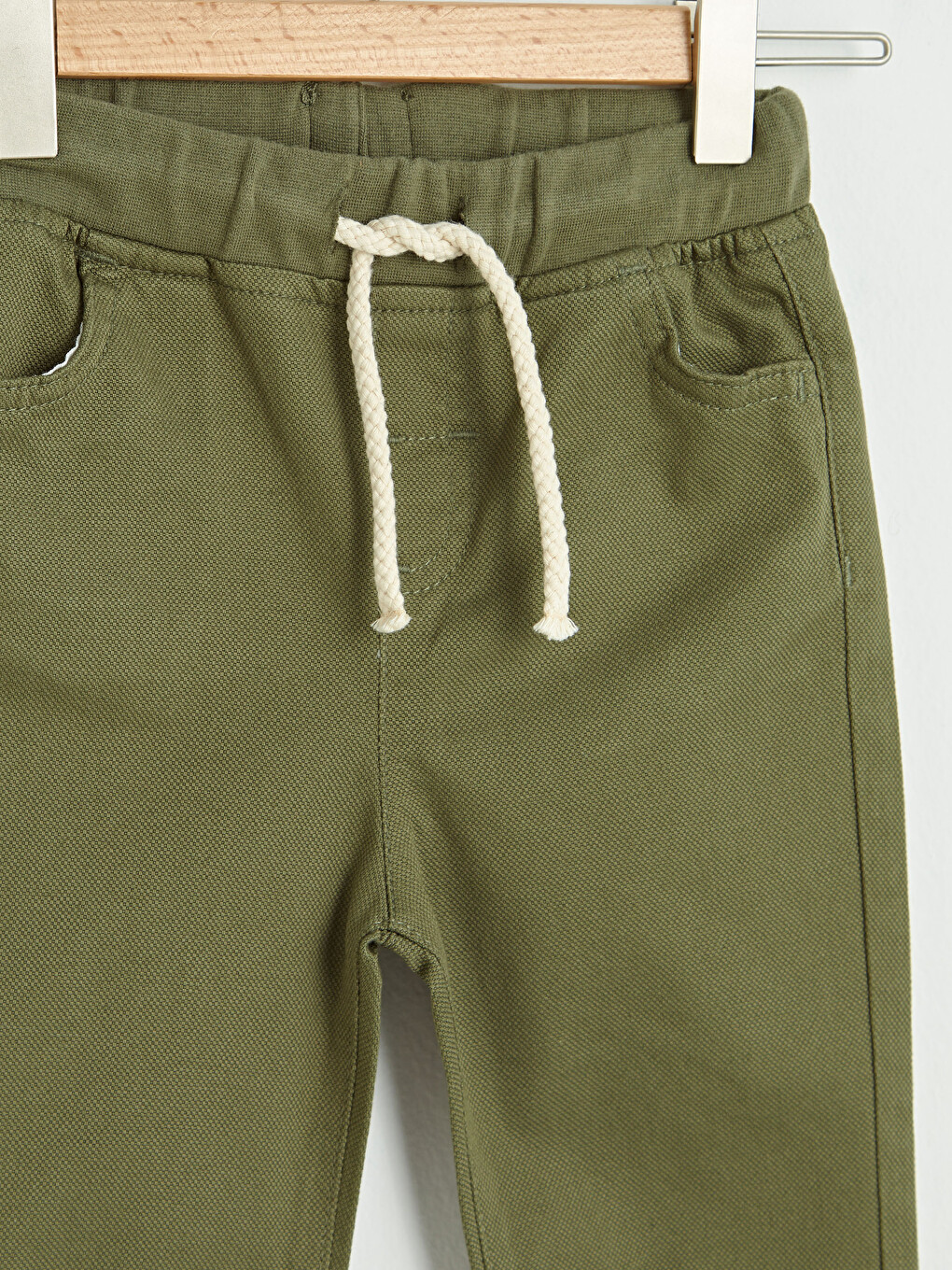Textured Fabric Baby Boy Jogger Trousers-1