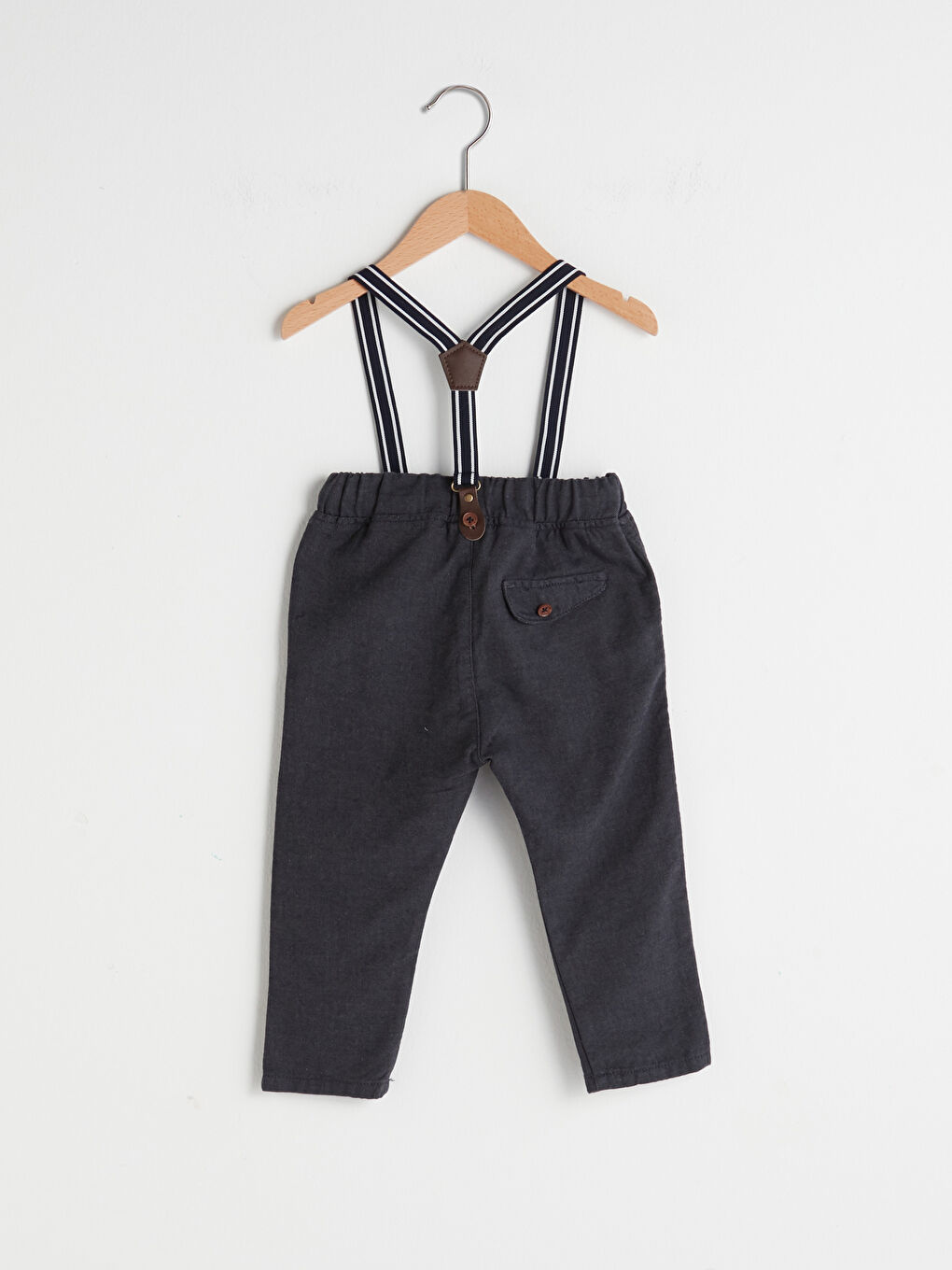 Elastic Waist Basic Baby Boy Trousers and Trousers 2 Pieces-1