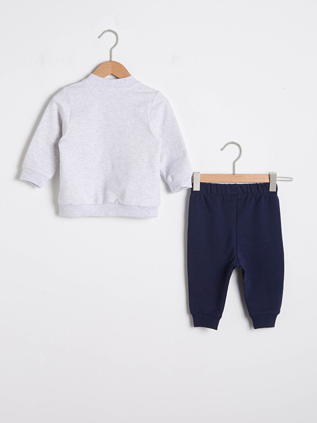 Baby Boy’s Zip-Down Sweatshirt and Trousers-1