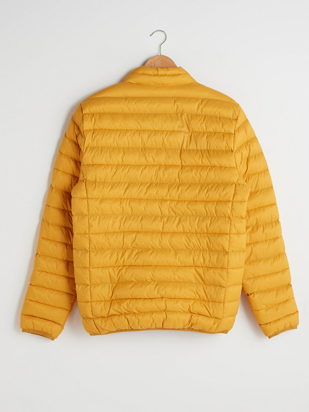 Standart Kalıp Dik Yaka Erkek Şişme Mont-5