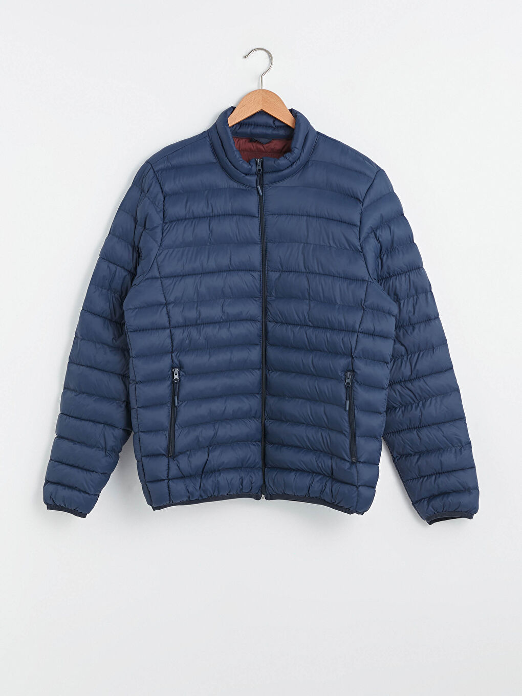 Standard Fit Funnel Neck Men's Puffer Coat-5