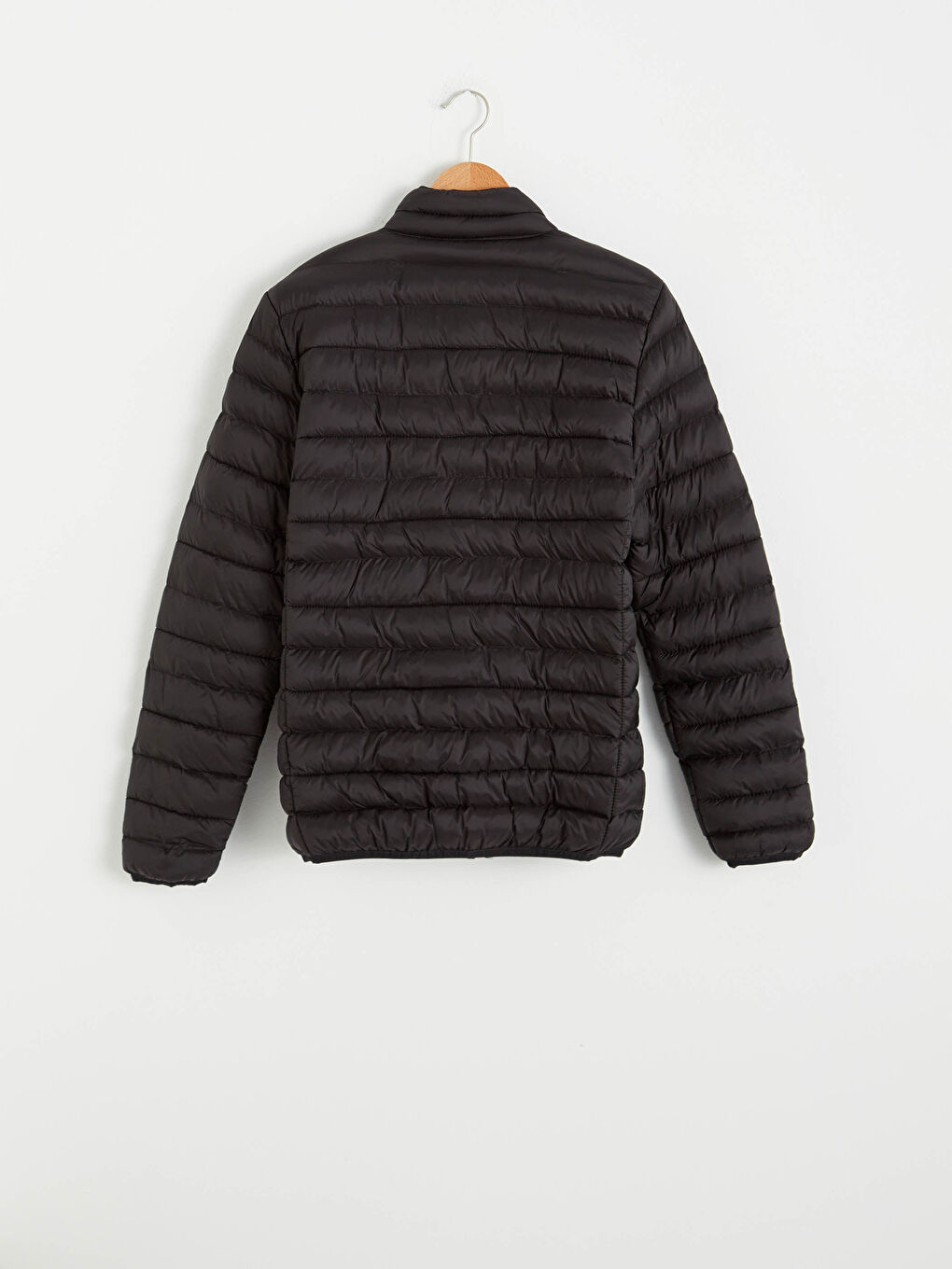 Standard Fit Funnel Neck Men's Puffer Coat-5