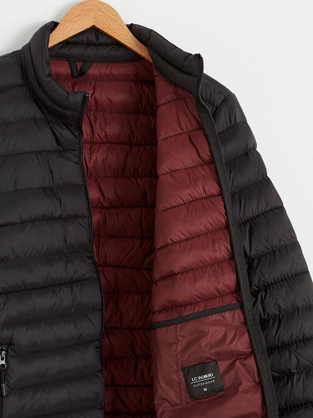 Standard Fit Funnel Neck Men's Puffer Coat-6