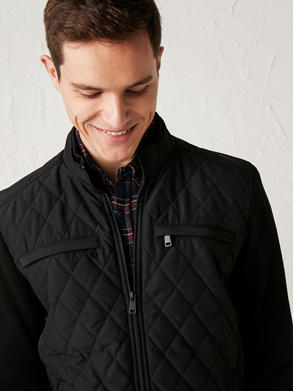 Άνετη Εφαρμογή Λαιμός Χωνί Κοντό Παλτό