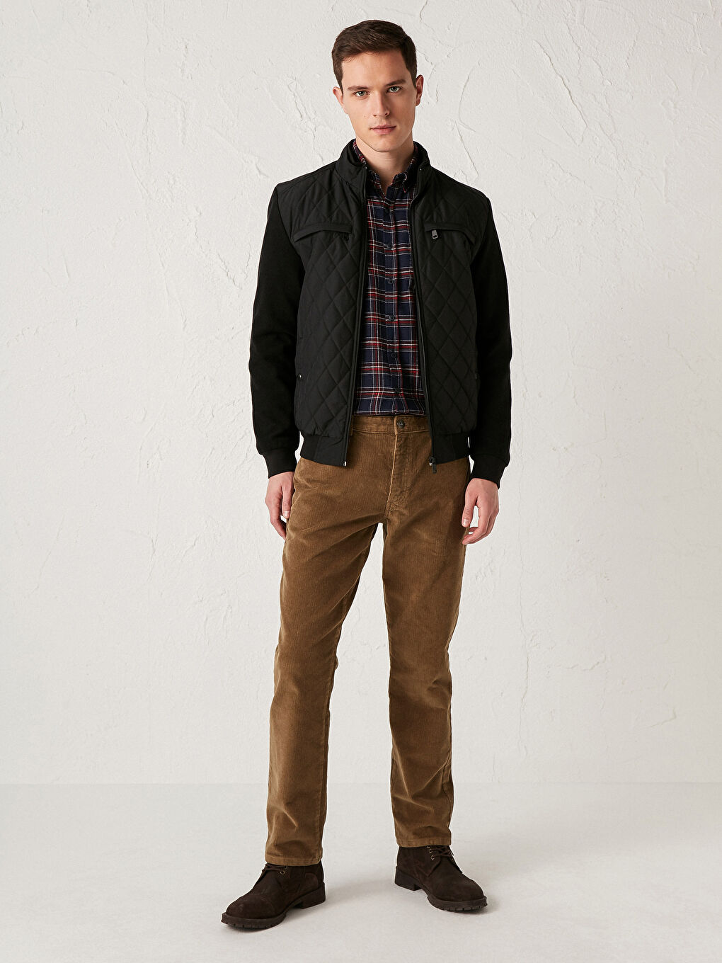 Άνετη Εφαρμογή Λαιμός Χωνί Κοντό Παλτό-5