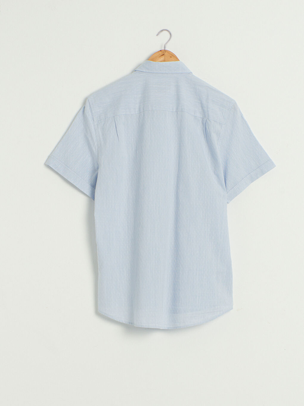 قميص كم قصير بقصة عادية-1