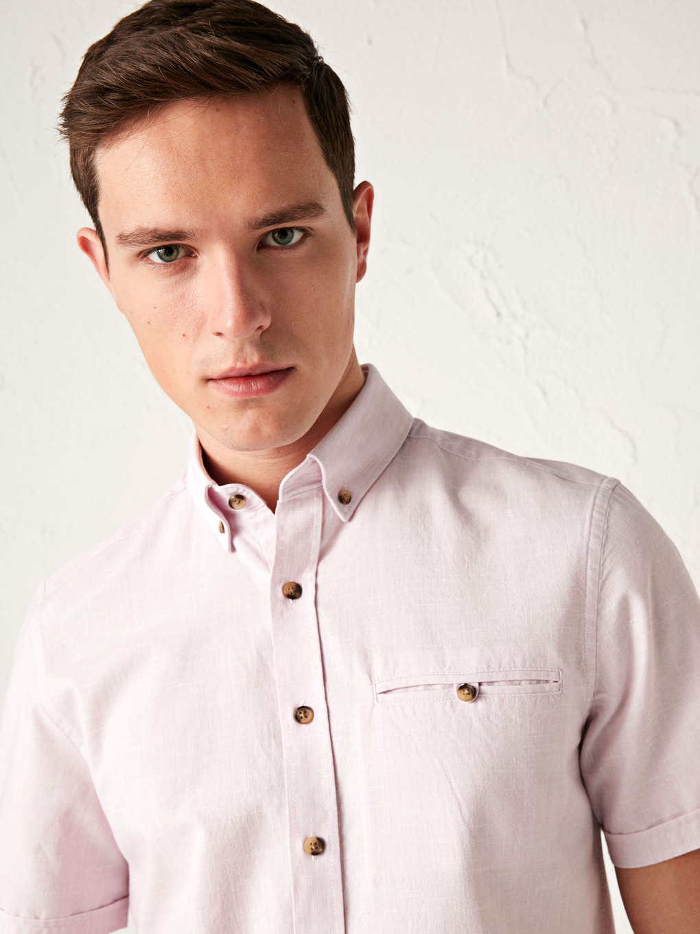 Regular Fit Short Sleeve Poplin Shirt