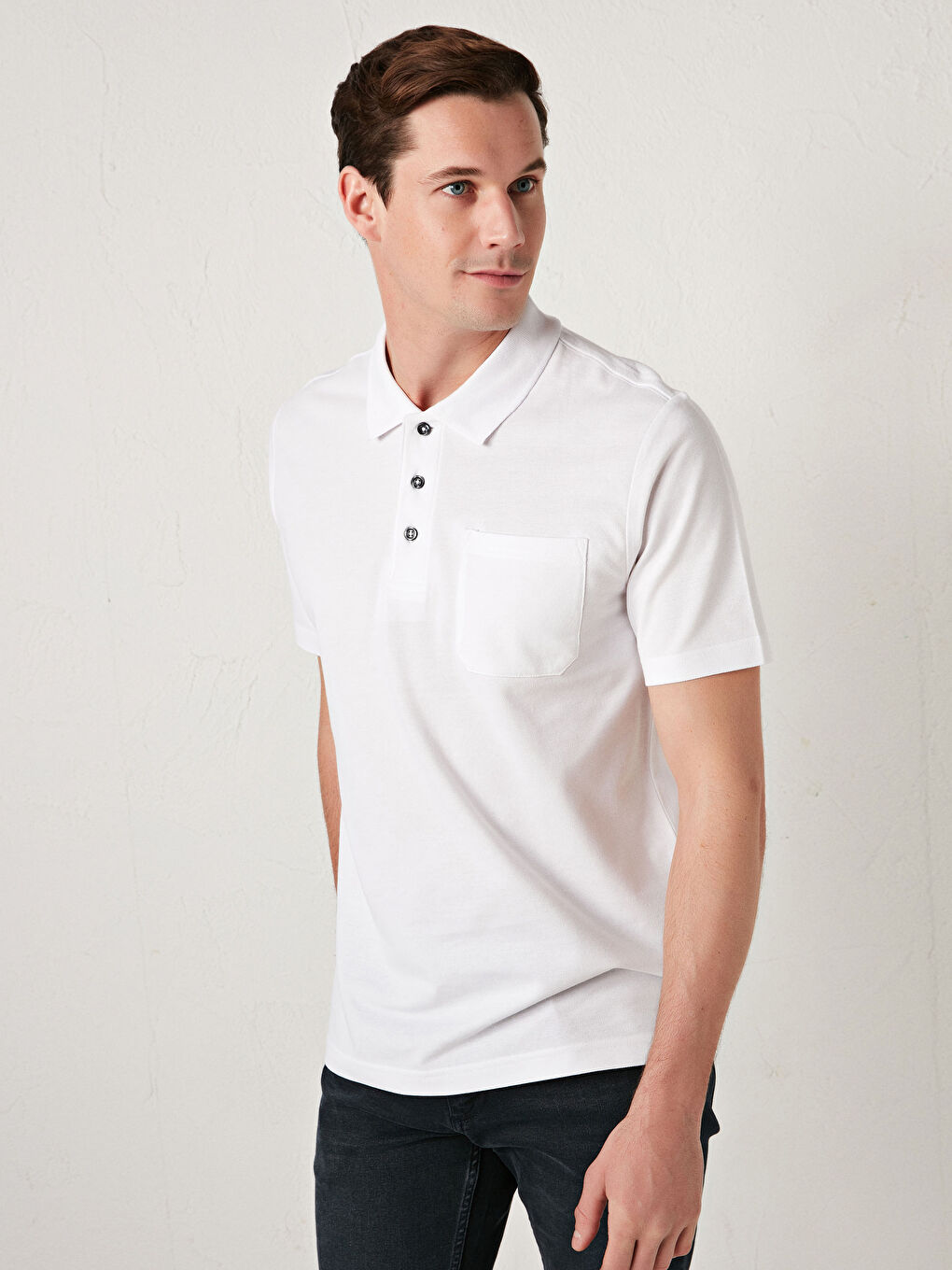 PEAK■Pique Basic Polo T-shirt■送料込 LCWAIKIKI Basic Polo Neck Short Sleeve Basic Piqué Men's T