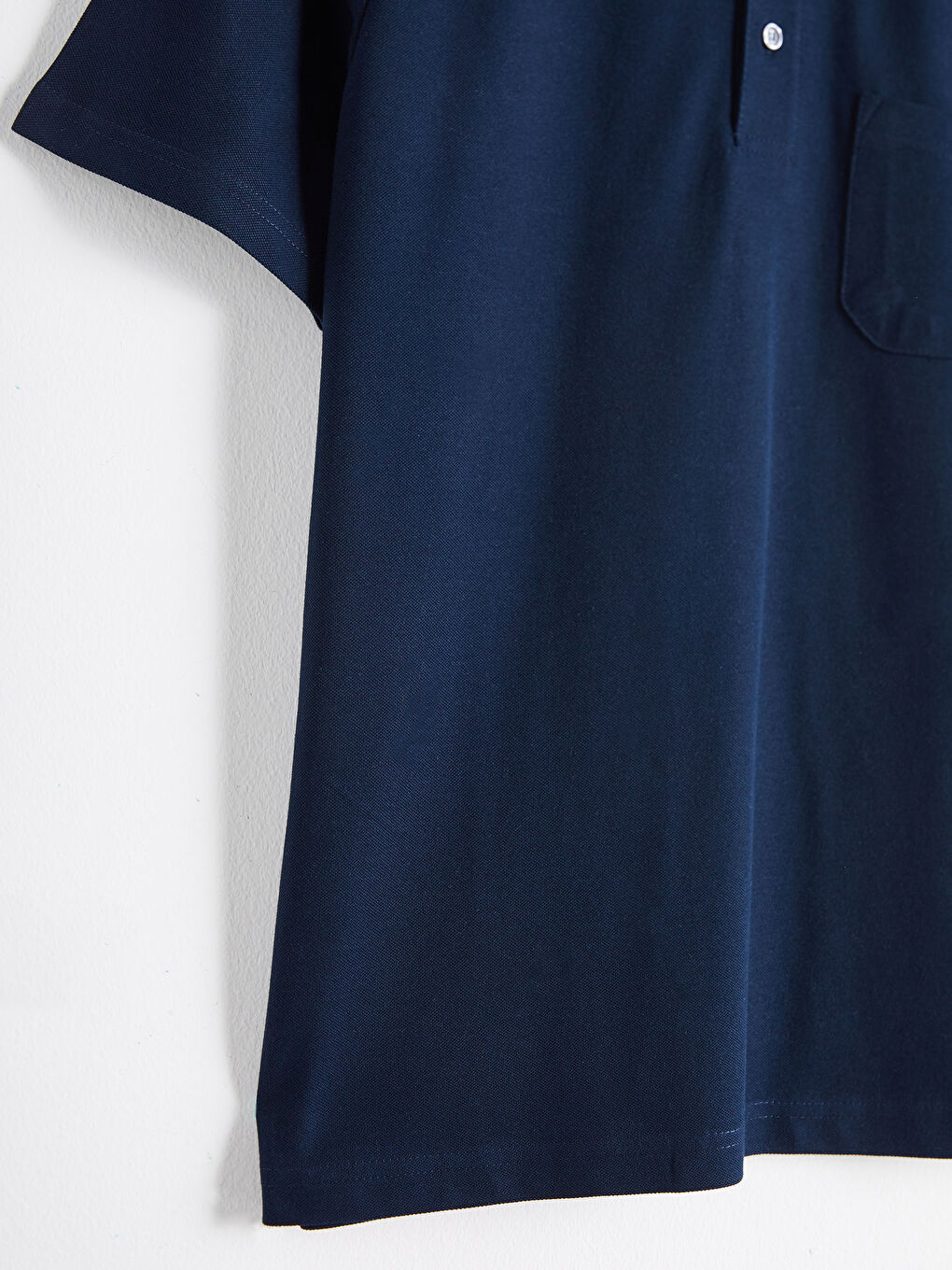 Polo Neck Short Sleeve Basic Pique T-Shirt-5