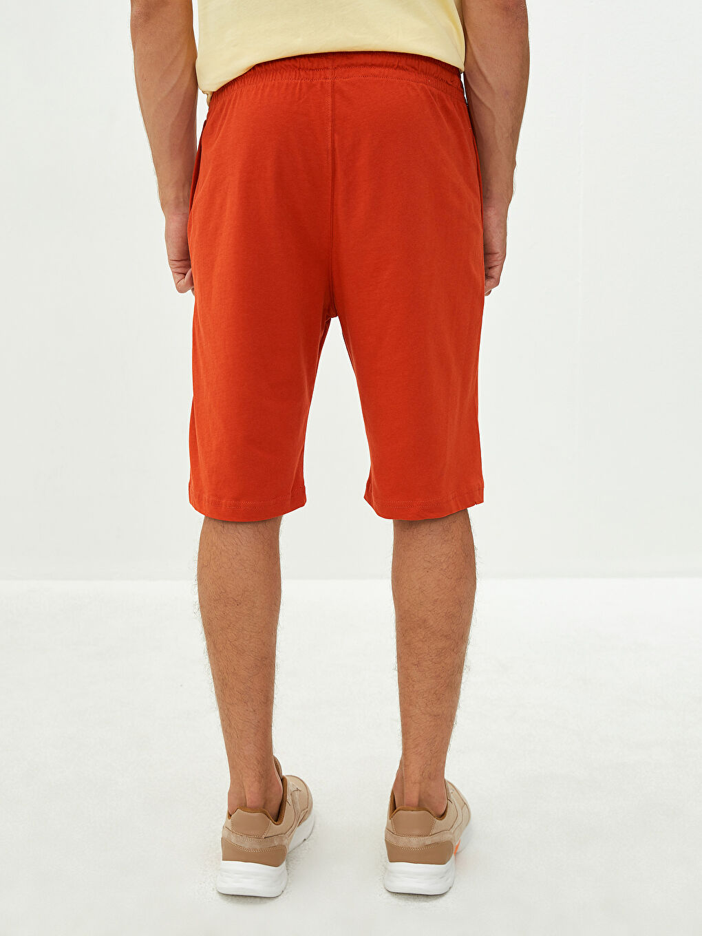 Pantaloni scurți pentru Bărbați cu Croială Regulară și Talie Elastică-4