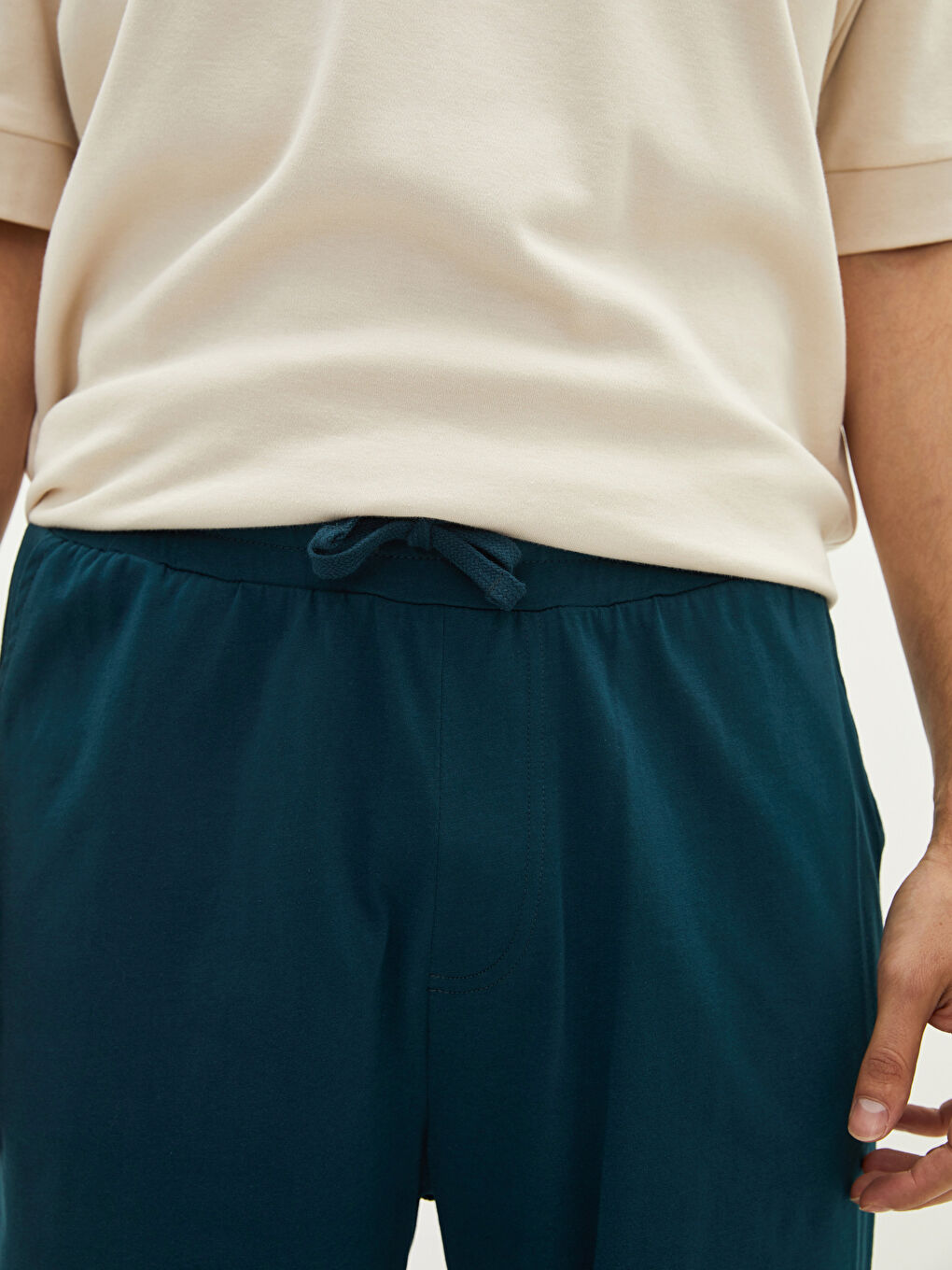 Regular Fit Men's Shorts with Elastic Waist-1