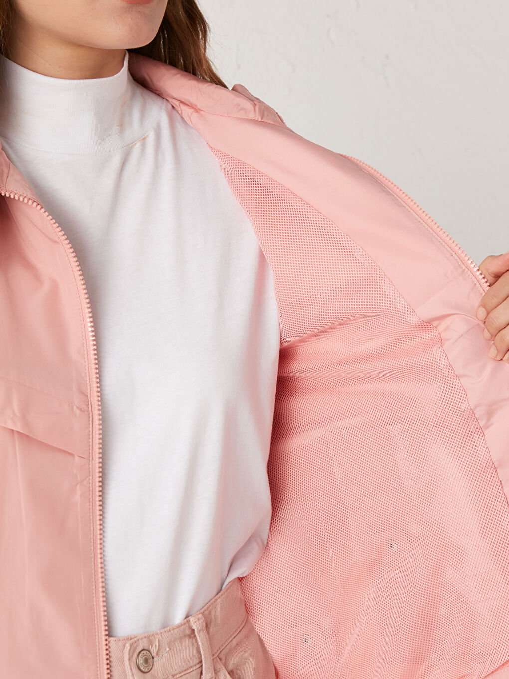 Lightweight Raincoat with Hood-4