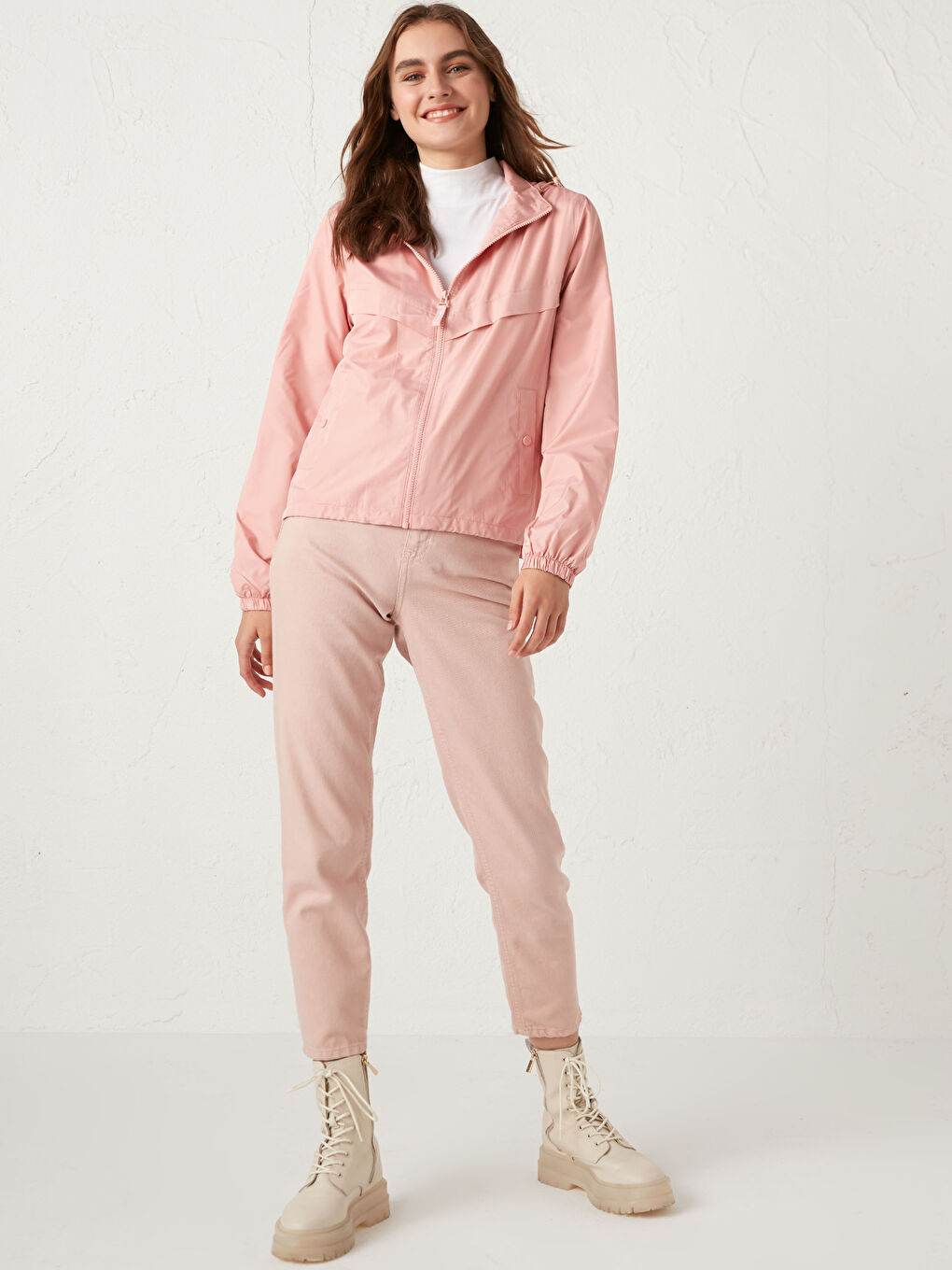 Lightweight Raincoat with Hood-2