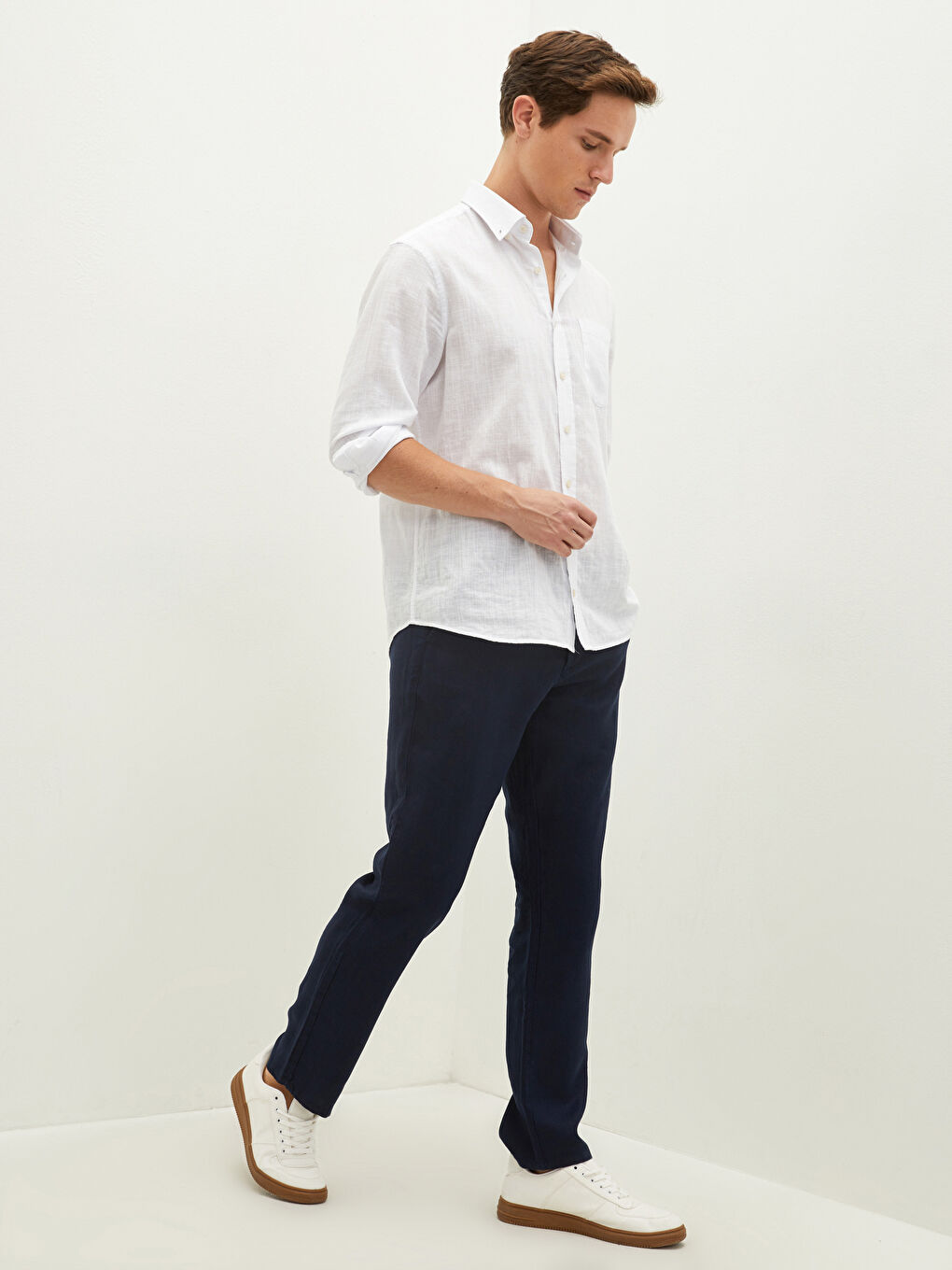 Lacivert Standart Kalıp Erkek Pantolon