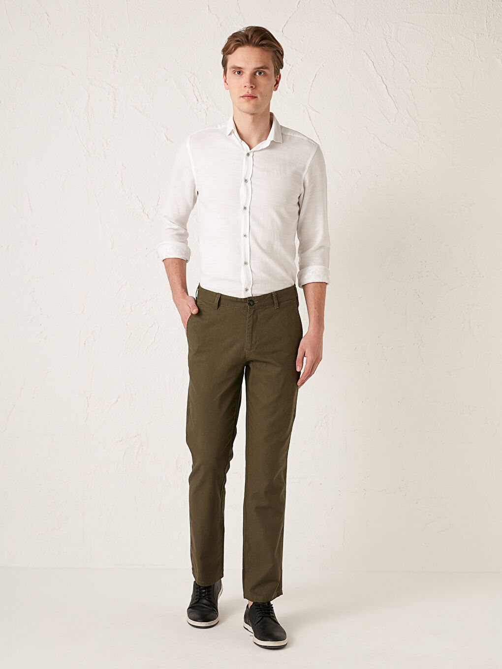 Wide Fit Men's Chino Trousers