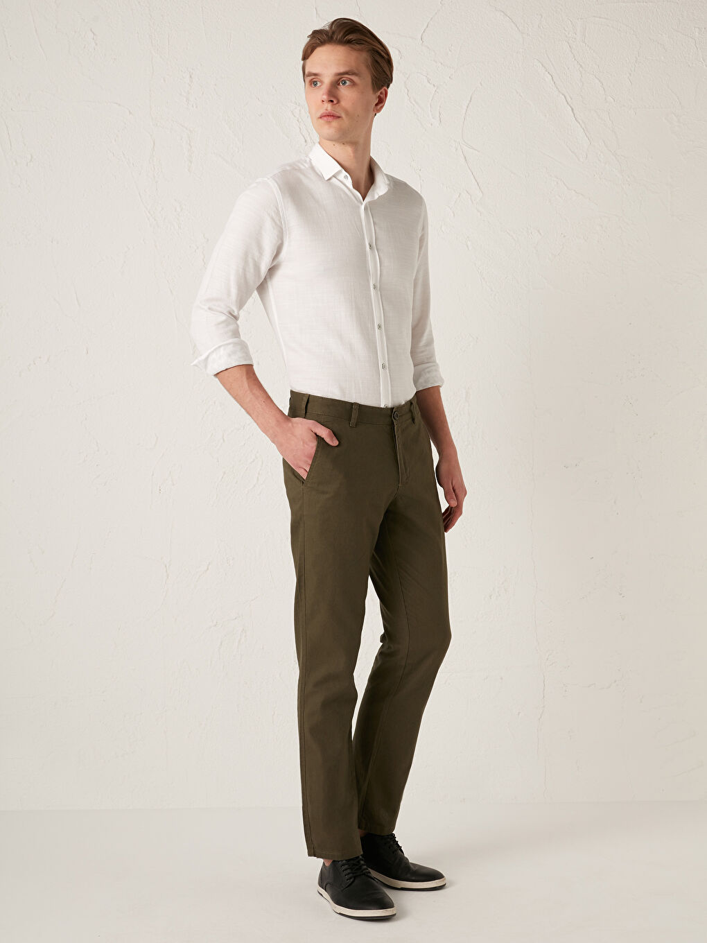 Wide Fit Men's Chino Trousers-1