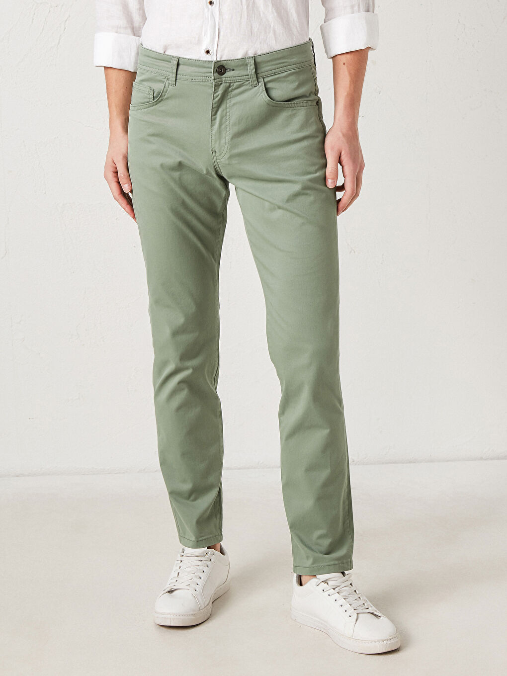 Slim Fit мъжки чино панталони-2