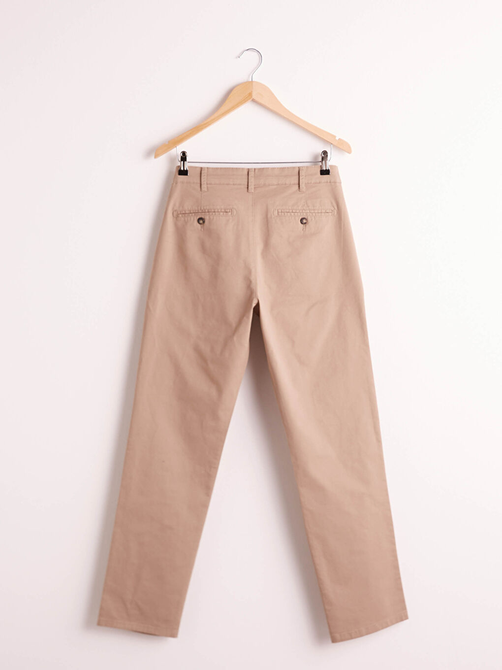 Bej Normal Kalıp Chino Pantolon-4