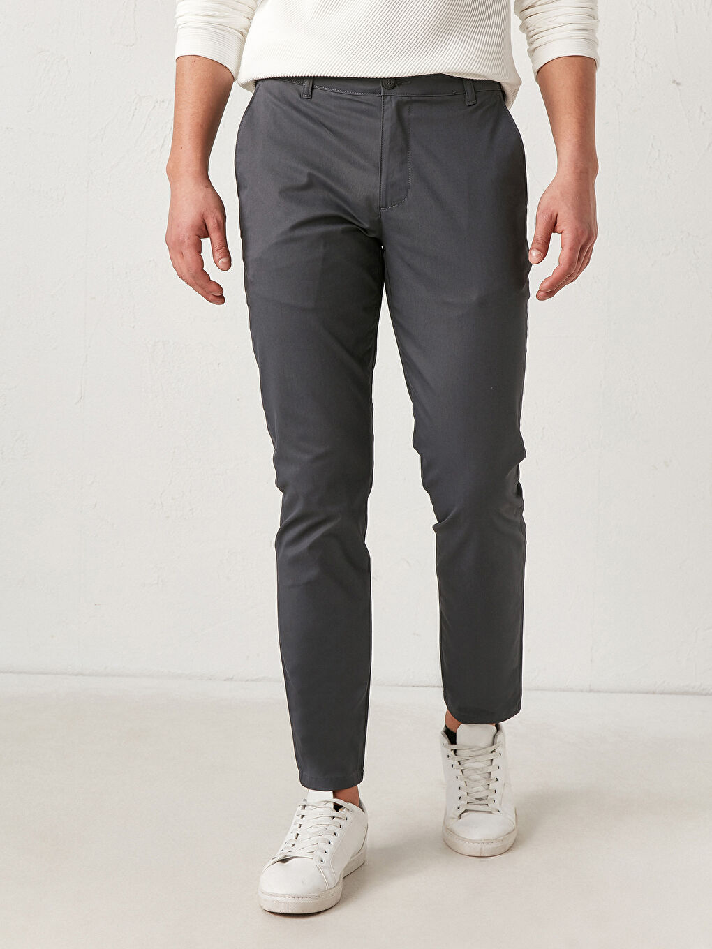 LCWAIKIKI كلاسيك پانتۆڵی چینۆ باریکەڵە -S11257Z8-JQN