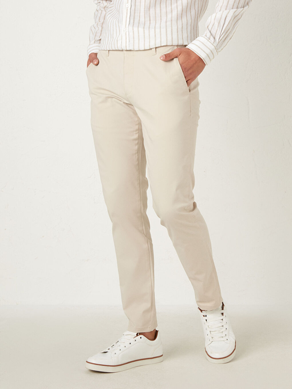 Slim Fit Chino Trousers-3