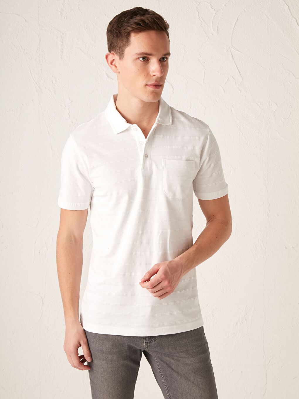 Футболка-поло с коротким рукавом из хлопка-3