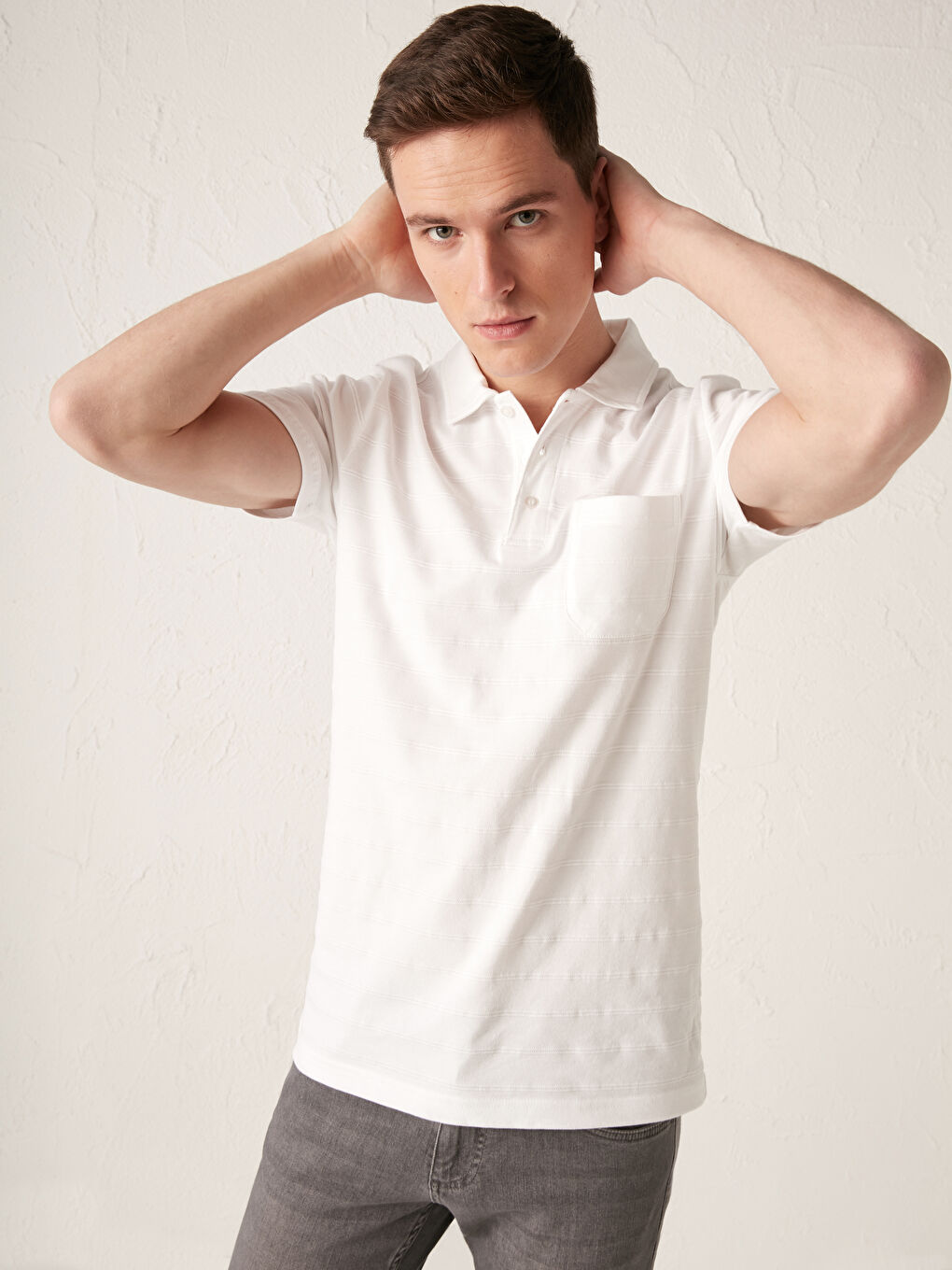 Футболка-поло с коротким рукавом из хлопка-4