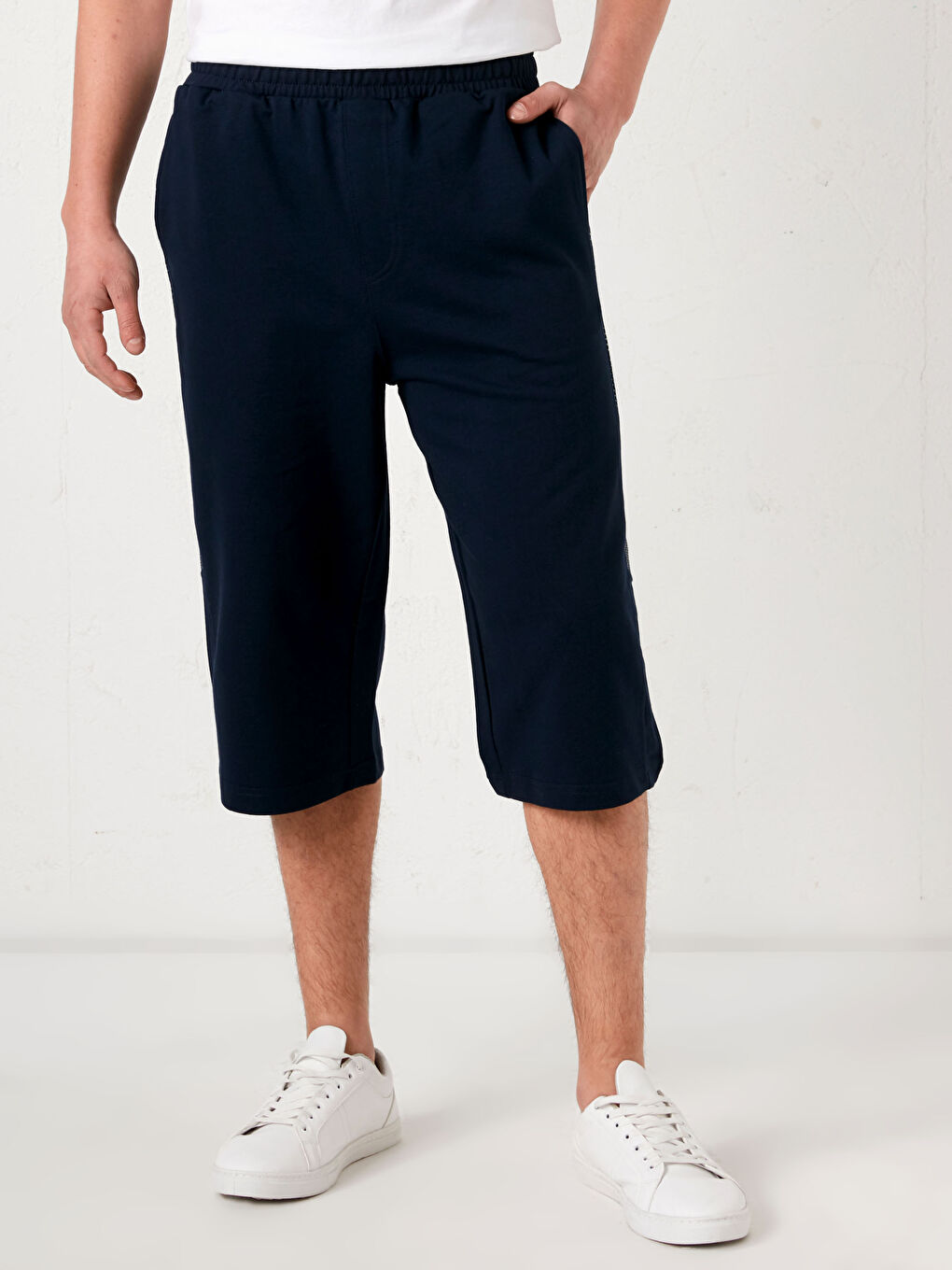 Lacivert Standart Kalıp Roller Erkek Şort-2