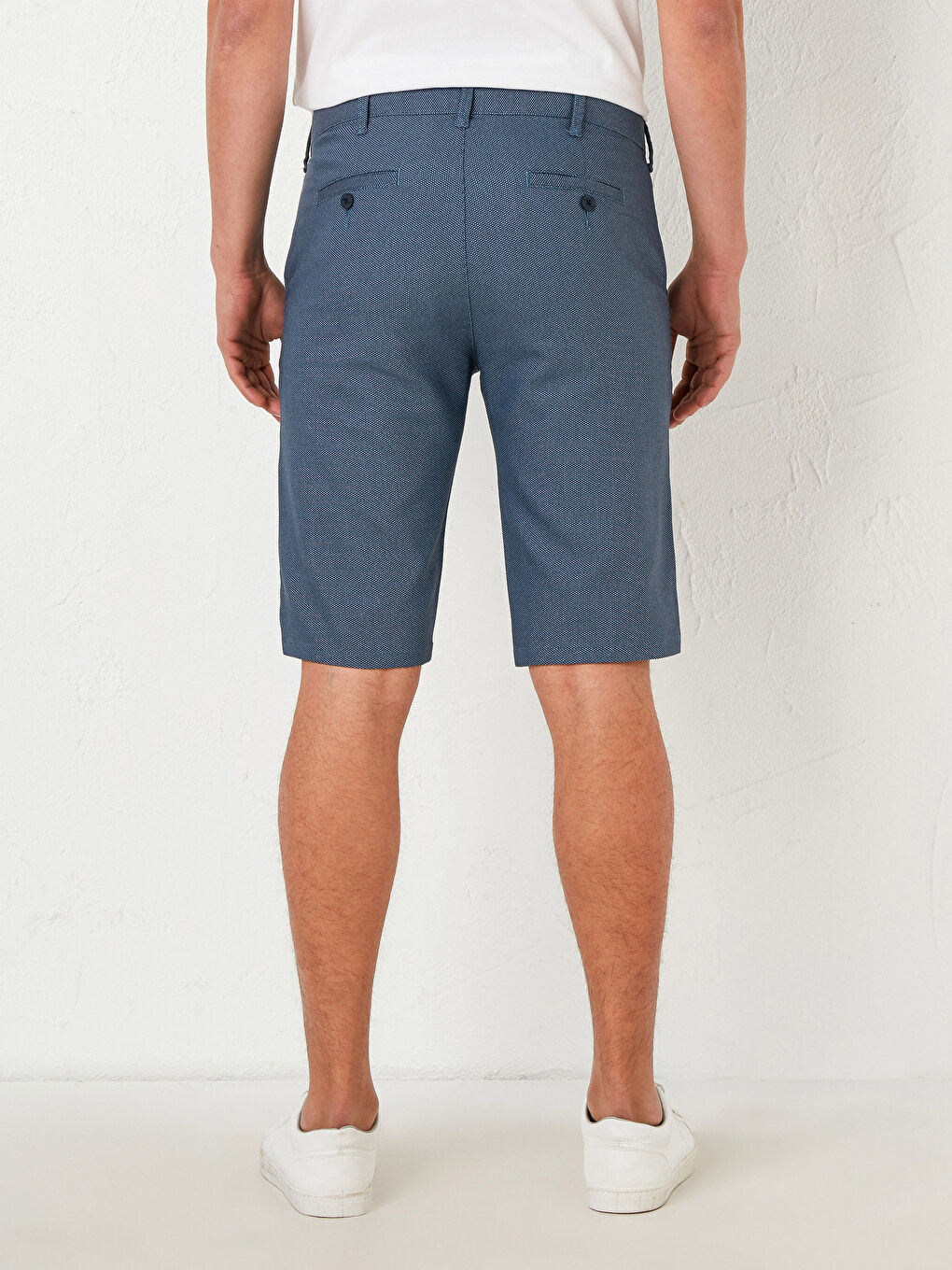 Mavi Standart Kalıp Şort-2