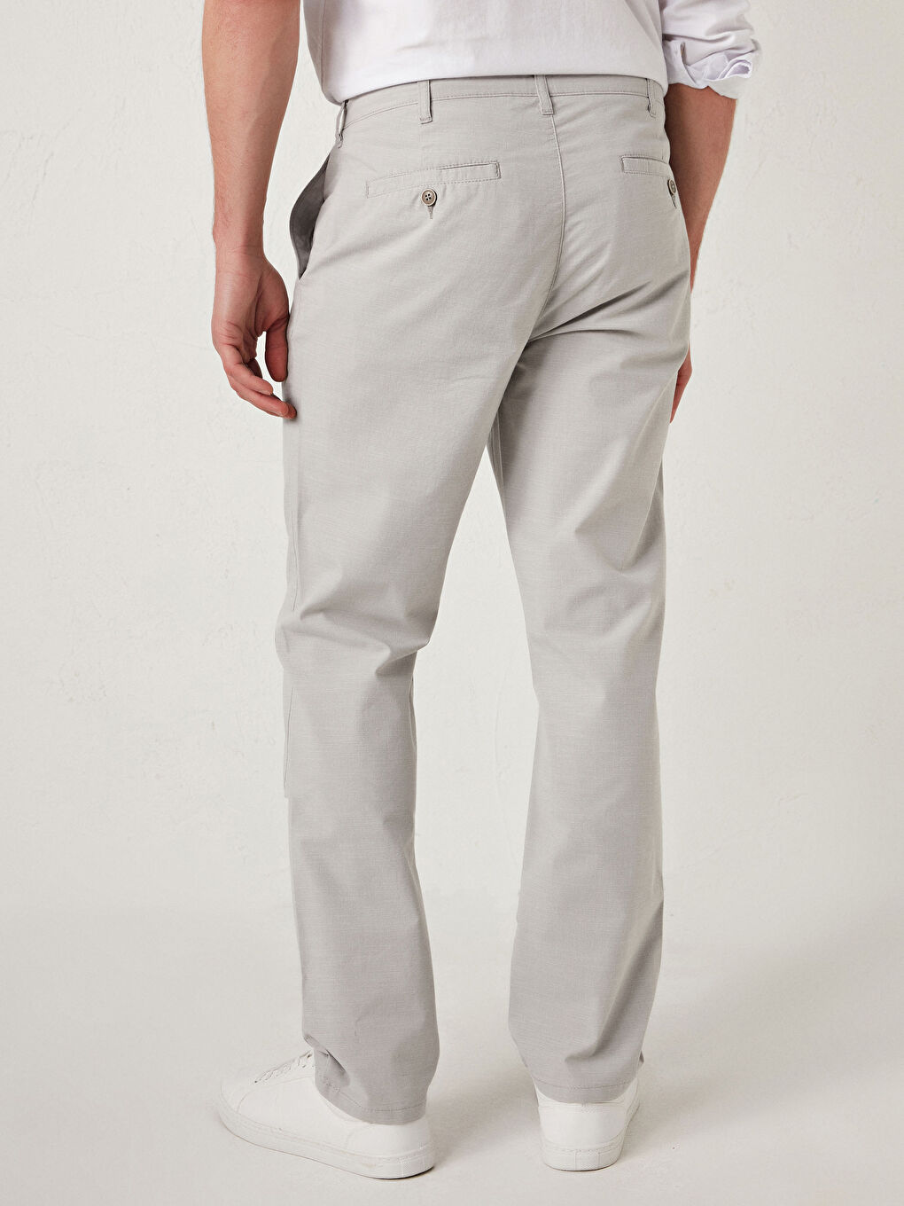 بنطلون رجالي بقصة عادية وملمس-5