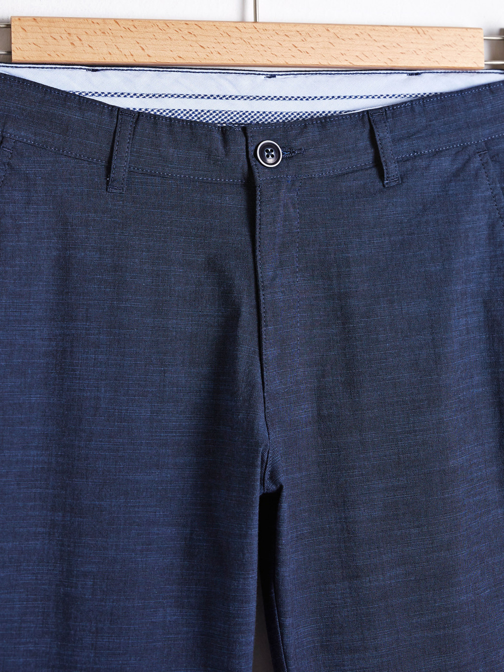 Mavi Regular Fit Dokulu Erkek Pantolon-6