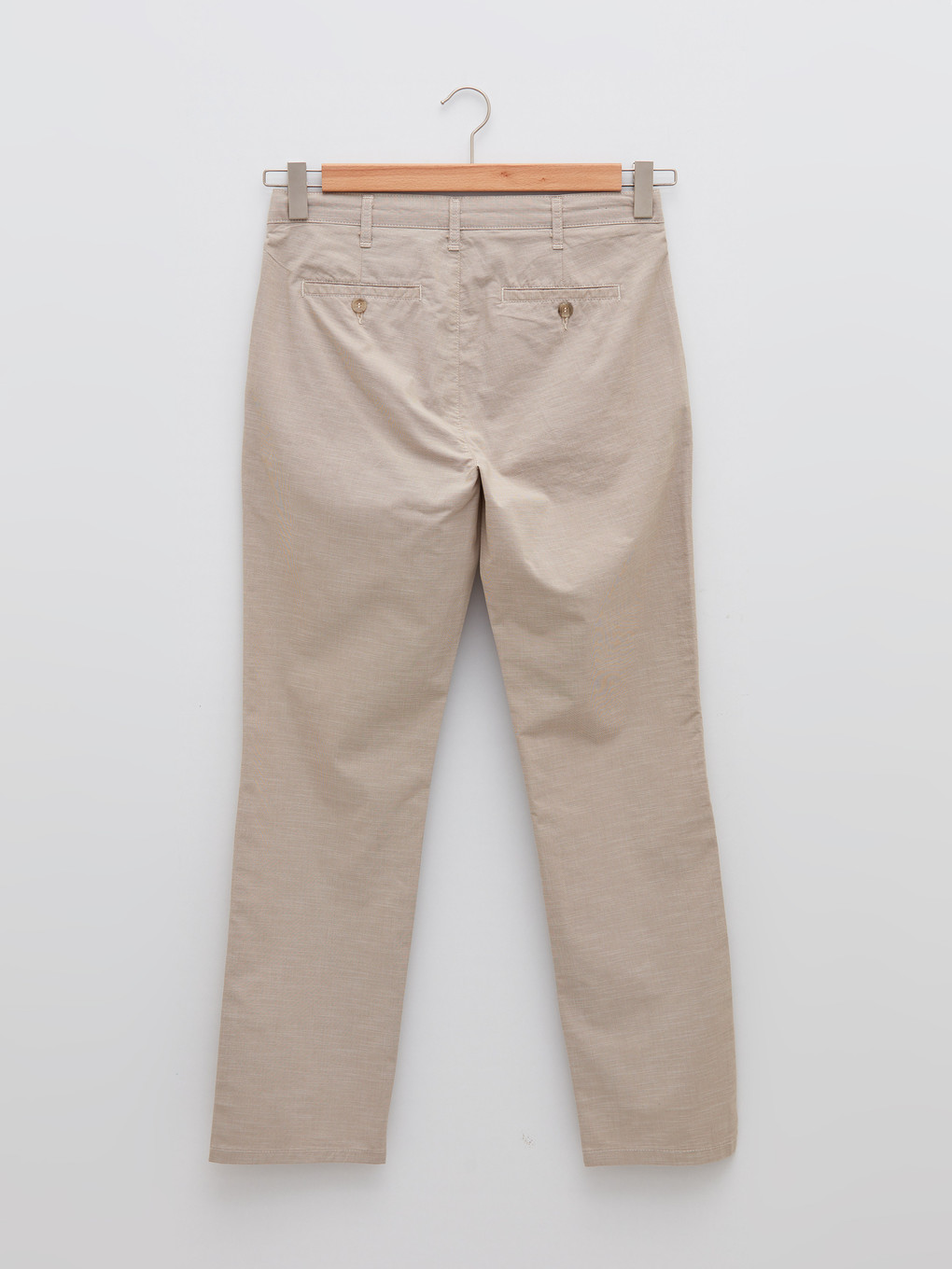 Bej Regular Fit Dokulu Erkek Pantolon-6