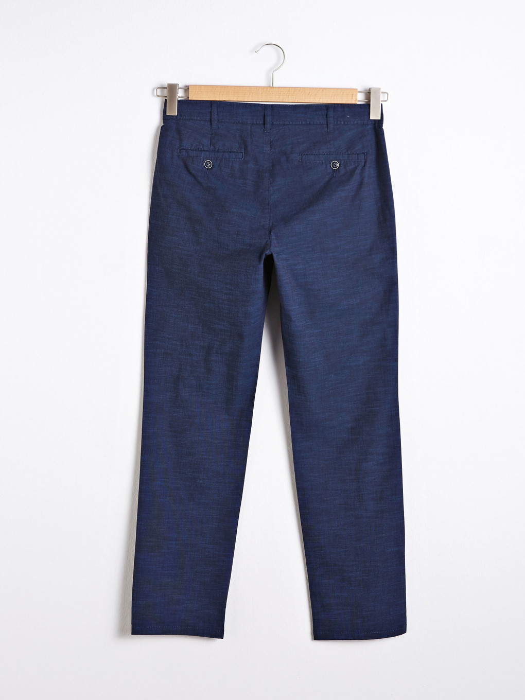 Mavi Regular Fit Dokulu Erkek Pantolon-7