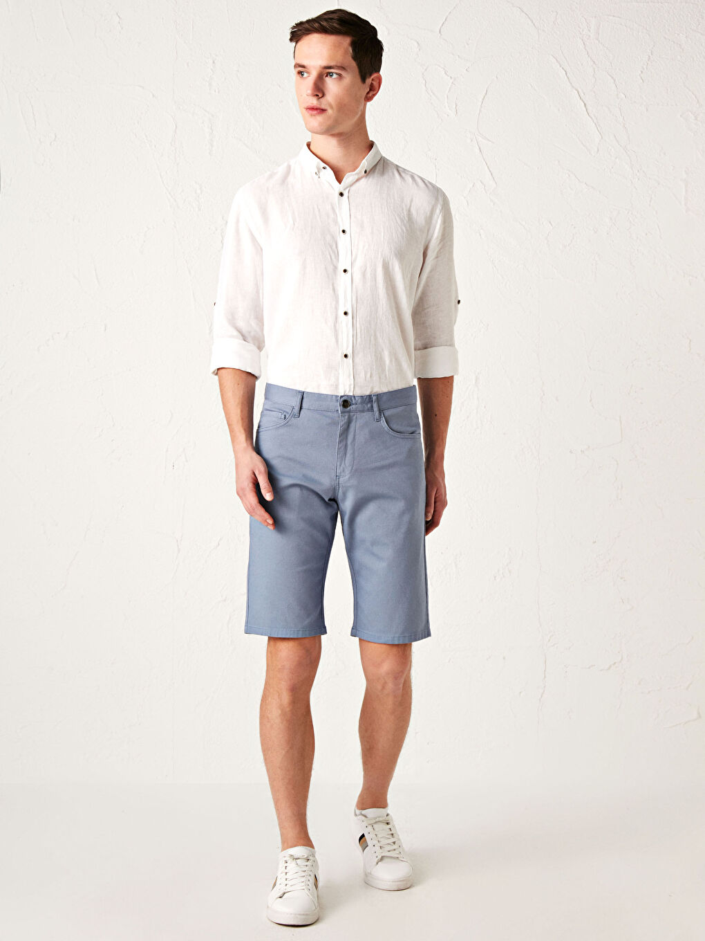 LCWAIKIKI Classic Standard Mold Dobby Shorts -S11347Z8-P2N