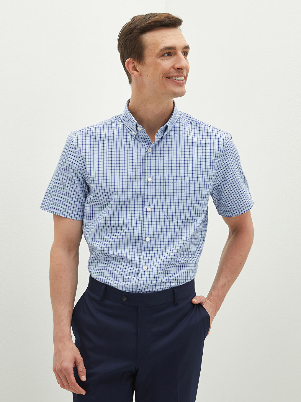 Regular Fit Long Sleeve Twill Shirt