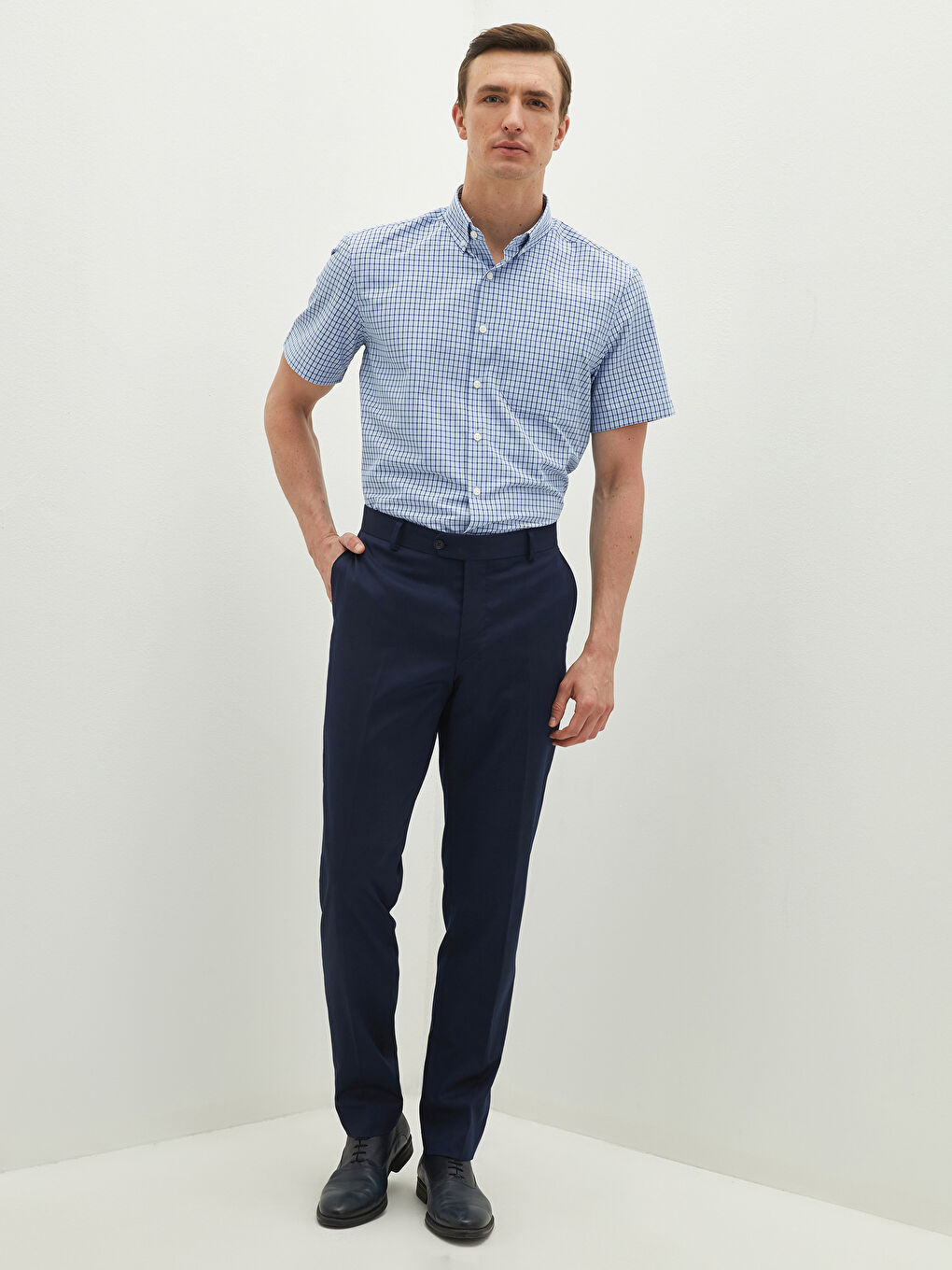 Regular Fit Long Sleeve Twill Shirt-2