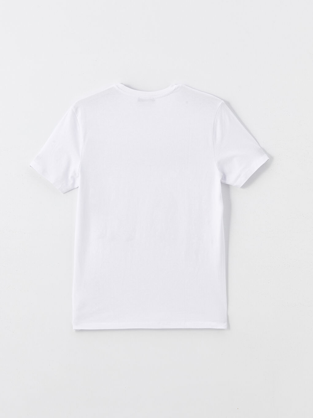 تيشيرت رجالي ياقة دائرية كم قصير مطبوع قطن ممشط-5