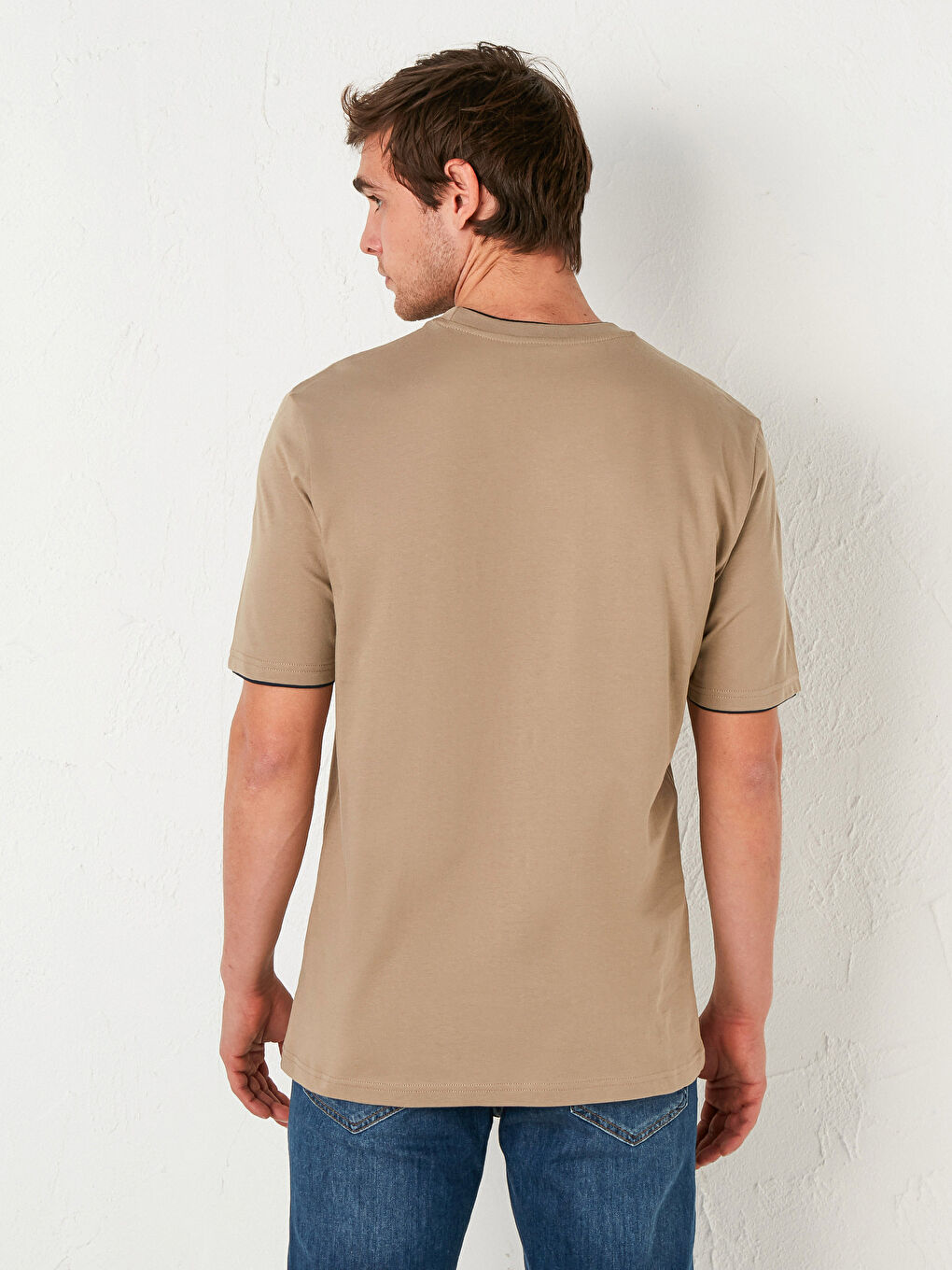 Comfortable Fit Crew Neck Printed T-Shirt-3