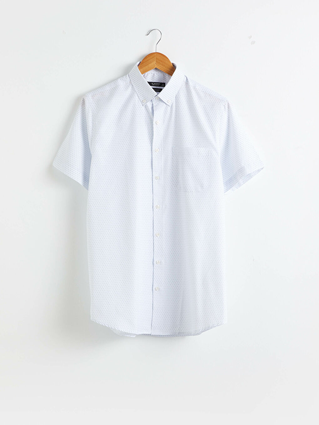 Beyaz Regular Fit Kısa Kollu Oxford Gömlek