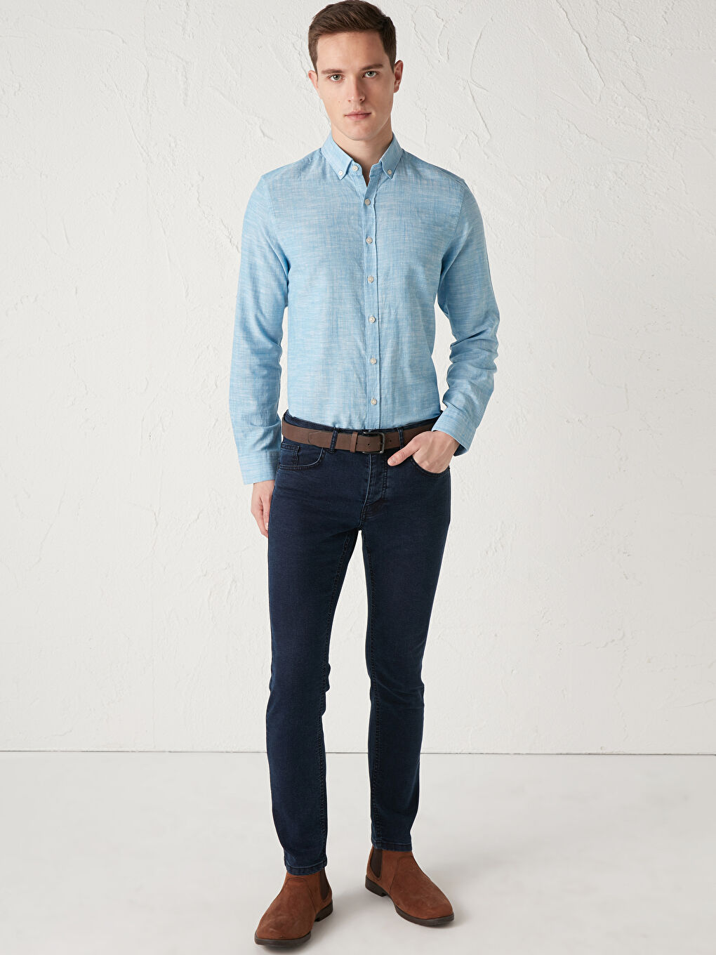 Slim Fit Long Sleeve Shirt-3