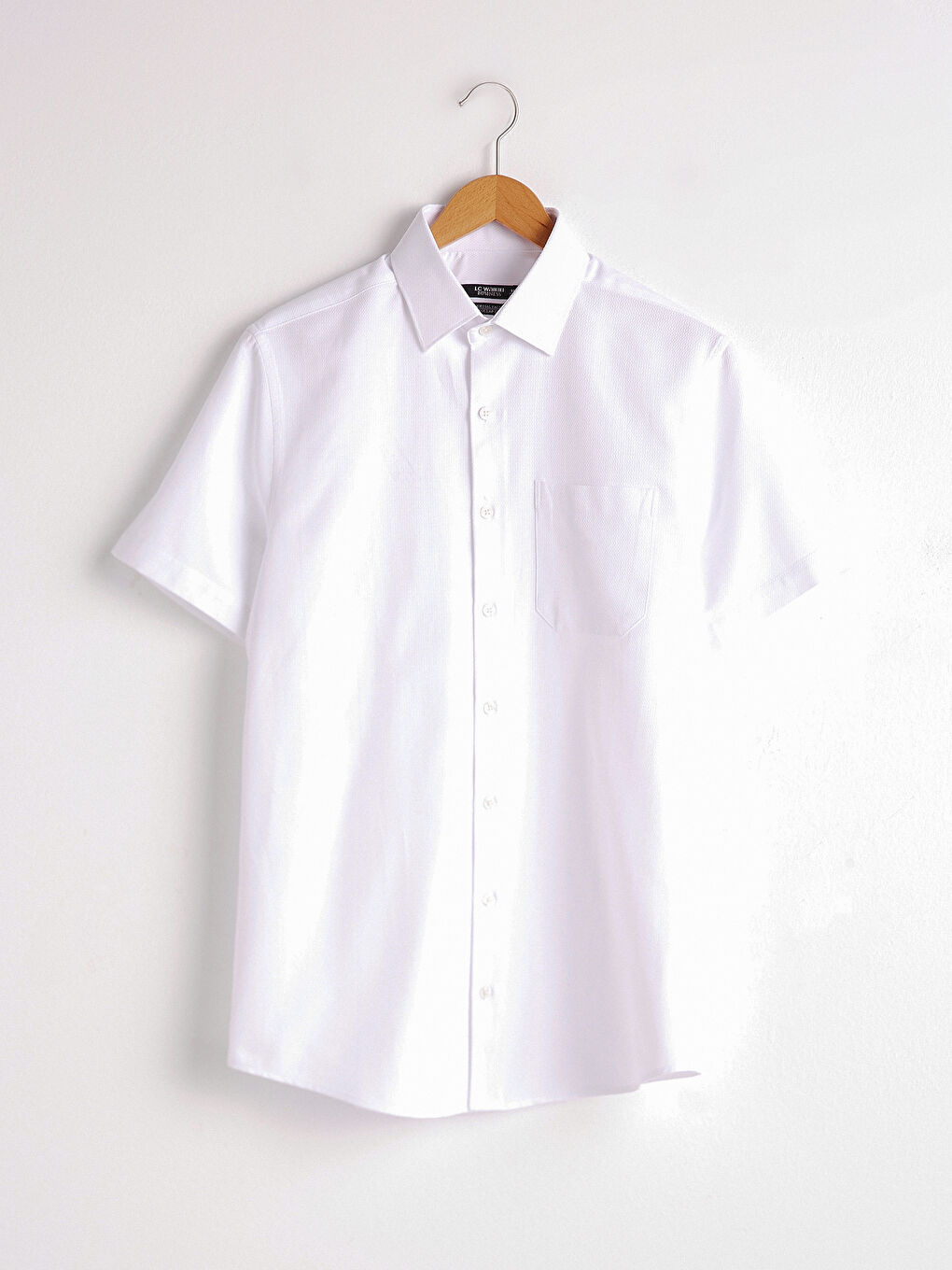 Сорочка звичайного крою з коротким рукавом з тканини твіл-4