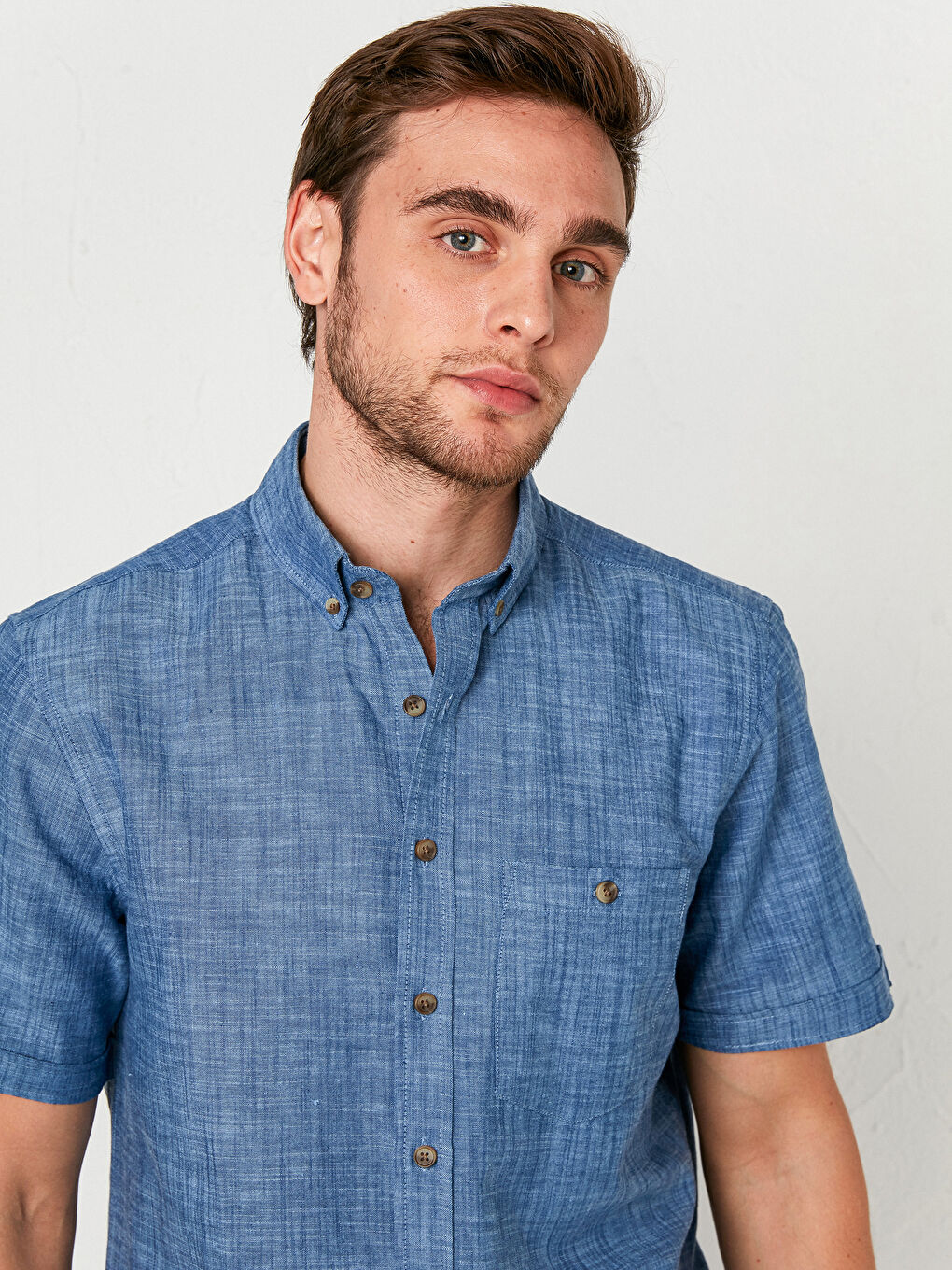 Regular Fit Short Sleeve Shirt-1