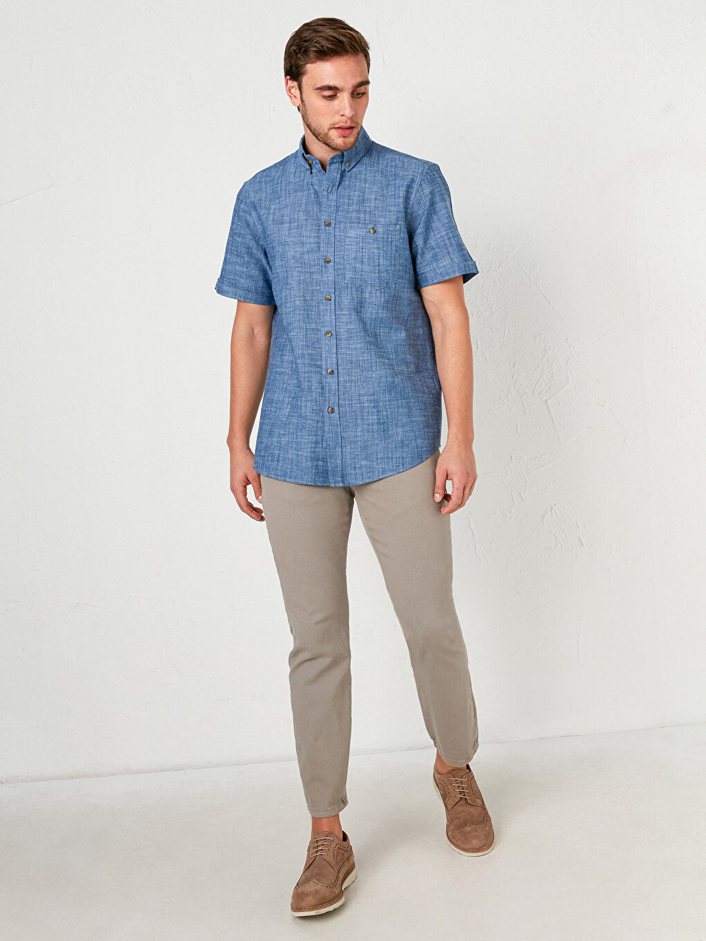 Regular Fit Short Sleeve Shirt-2