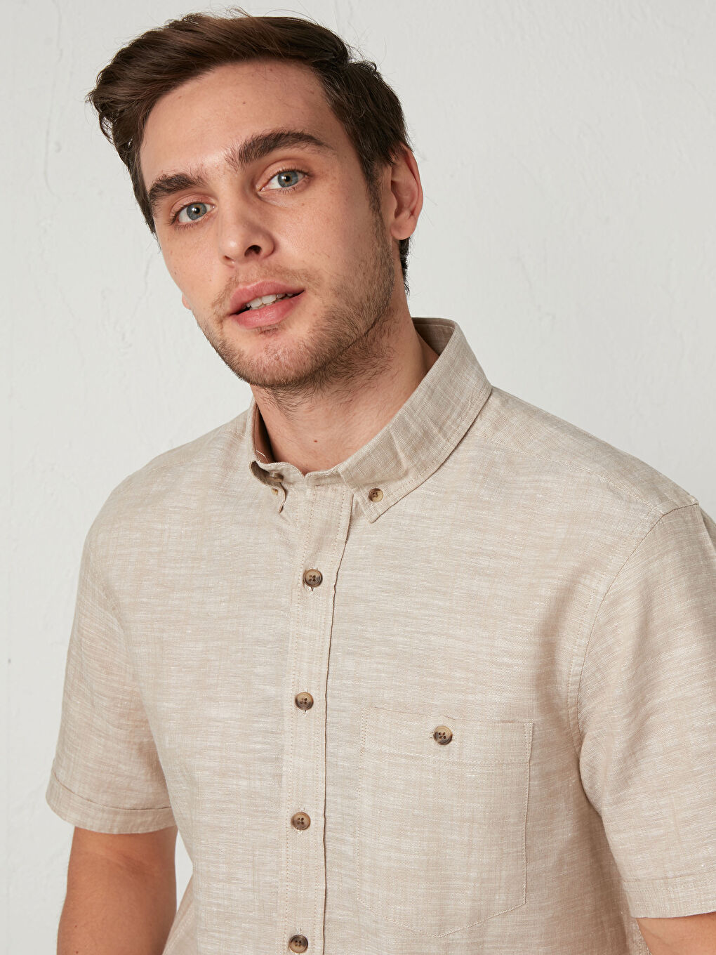 Regular Fit Short Sleeve Shirt-1