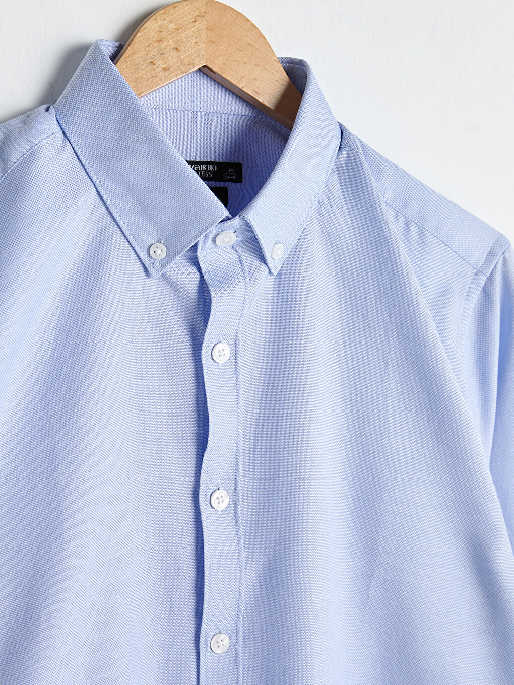 Cămașă Oxford Slim Fit cu Mânecă Lungă pentru Bărbați-7