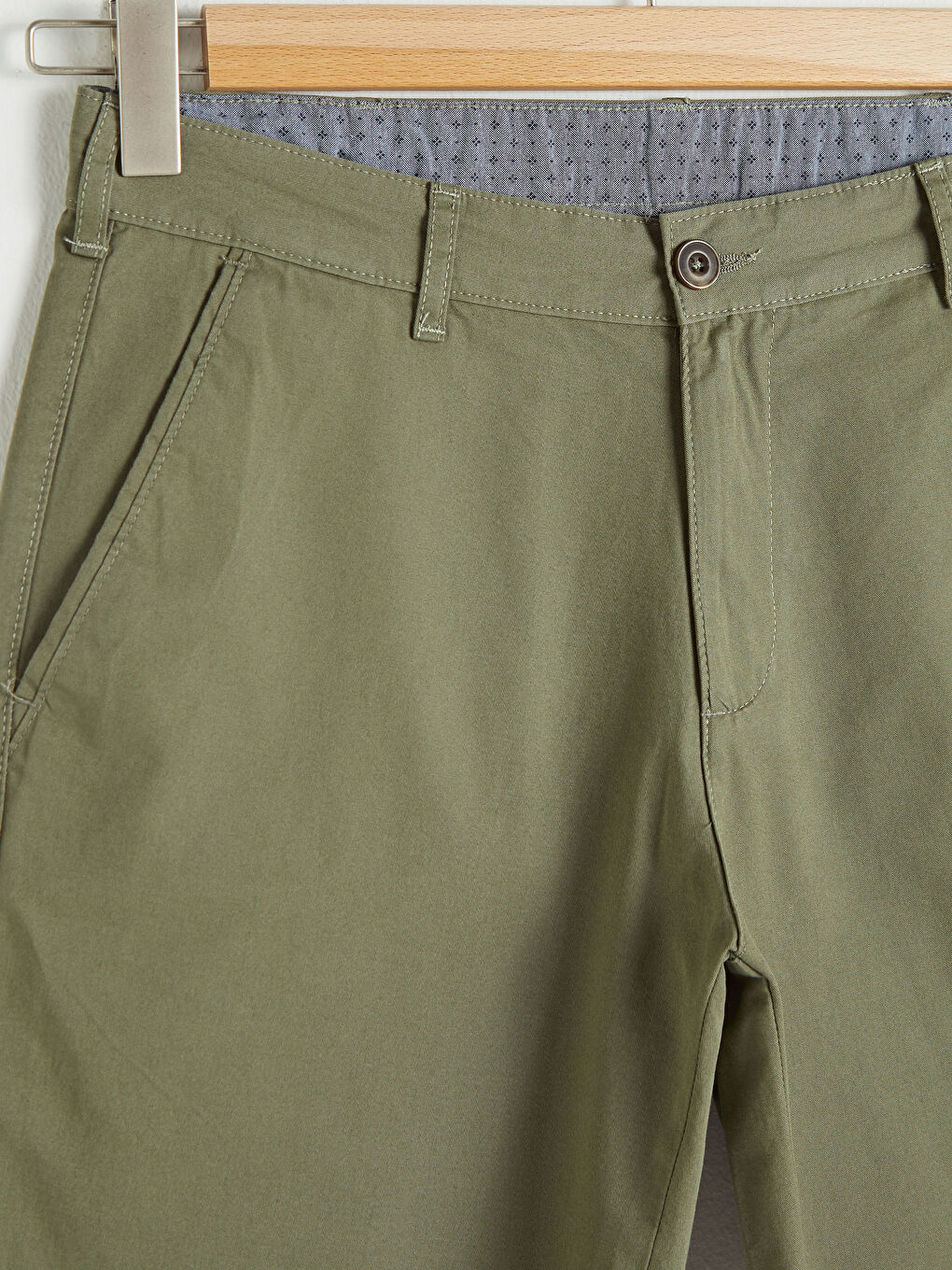 Standard Fit Gabardine Shorts-6